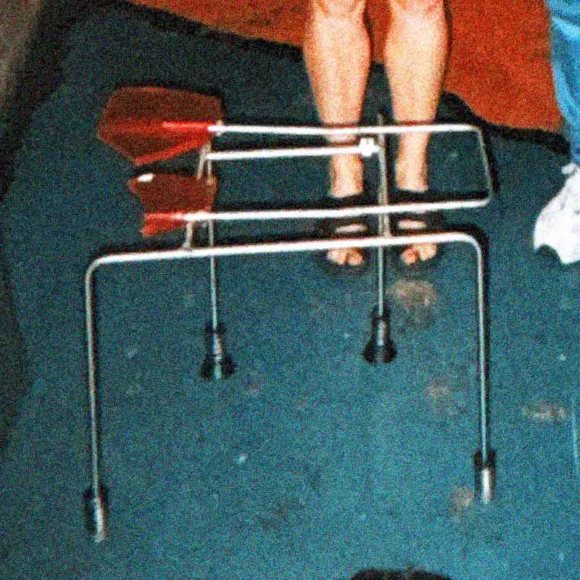 1998 image from the NYC tbwa/chiat/day office designed by Gaetano Pesce, broken Broadway chair back piece, closeup