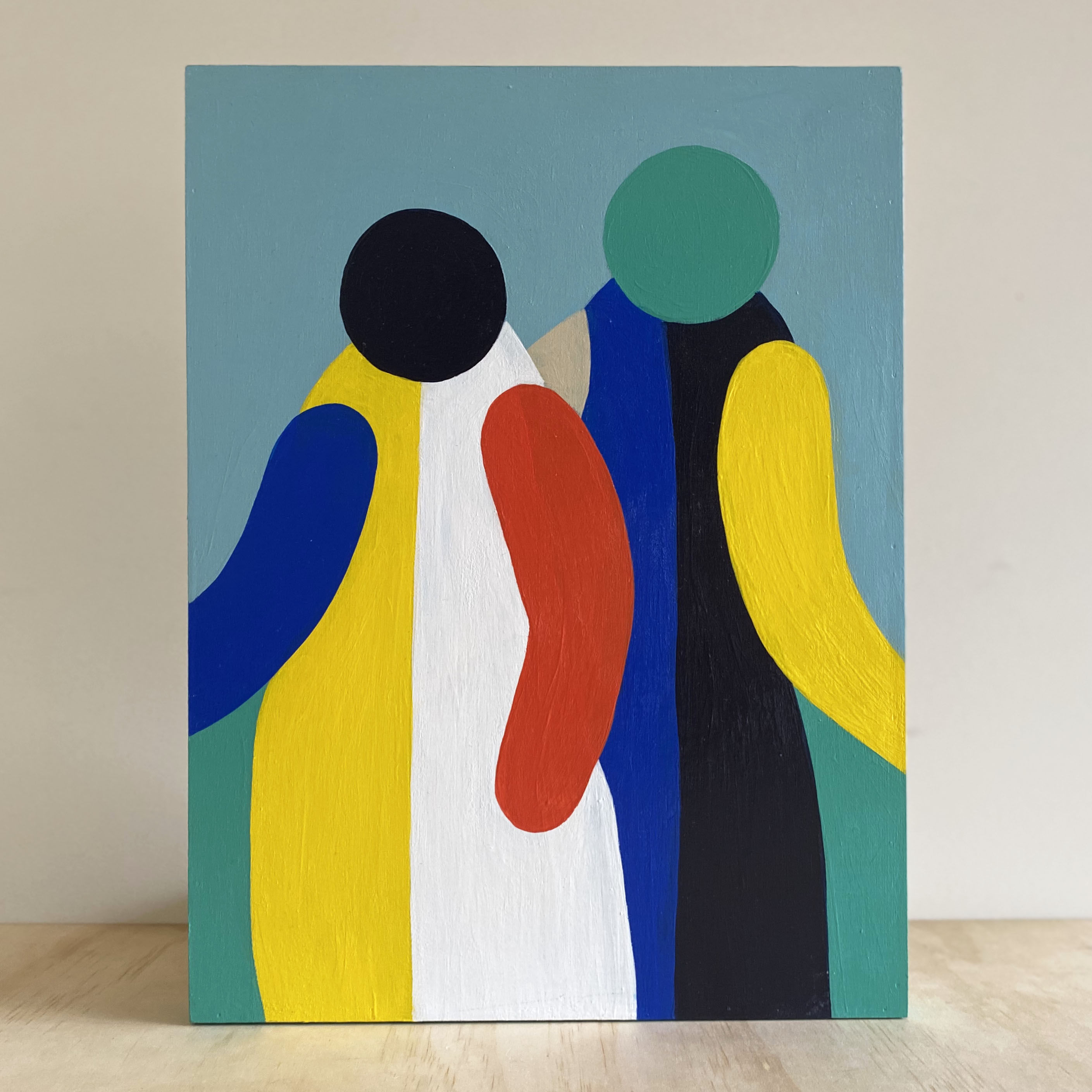 Playground Love, 40 x 30cm, acrylic on plywood panel