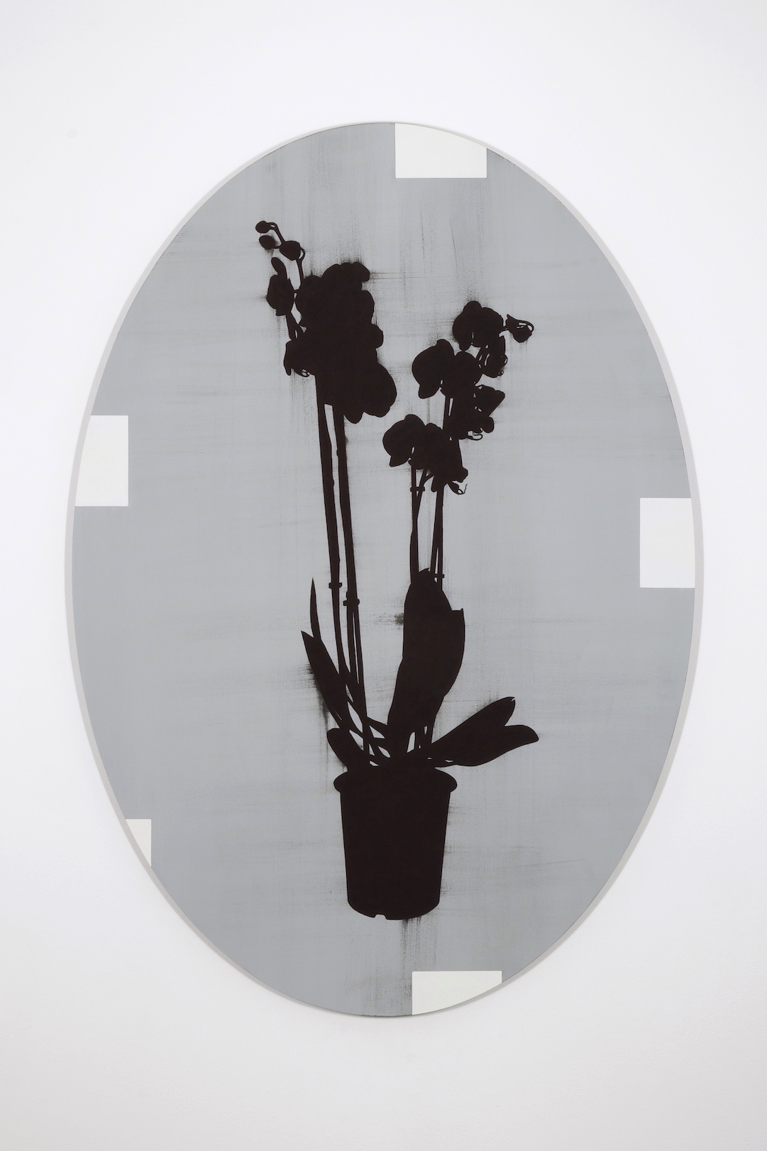 Untitled 2017, acrylic and pencil on aluminium, 98 x 68 cm