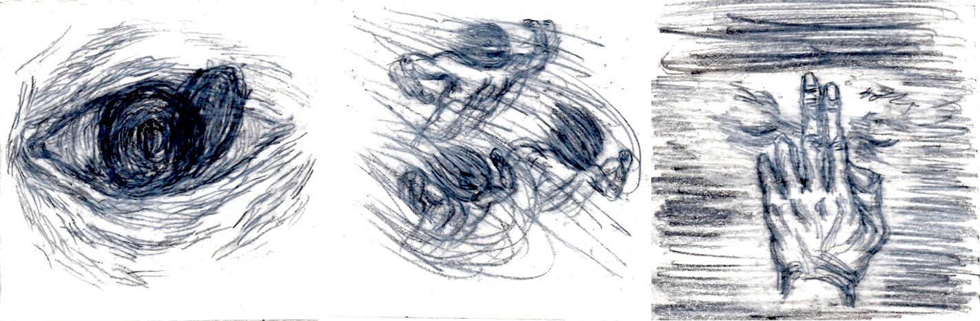 7. January 1st, 2016 Dream Record Drawing / Keywords - Monster, fugitive, immovable, Seokgwan-dong, and the Black Priests