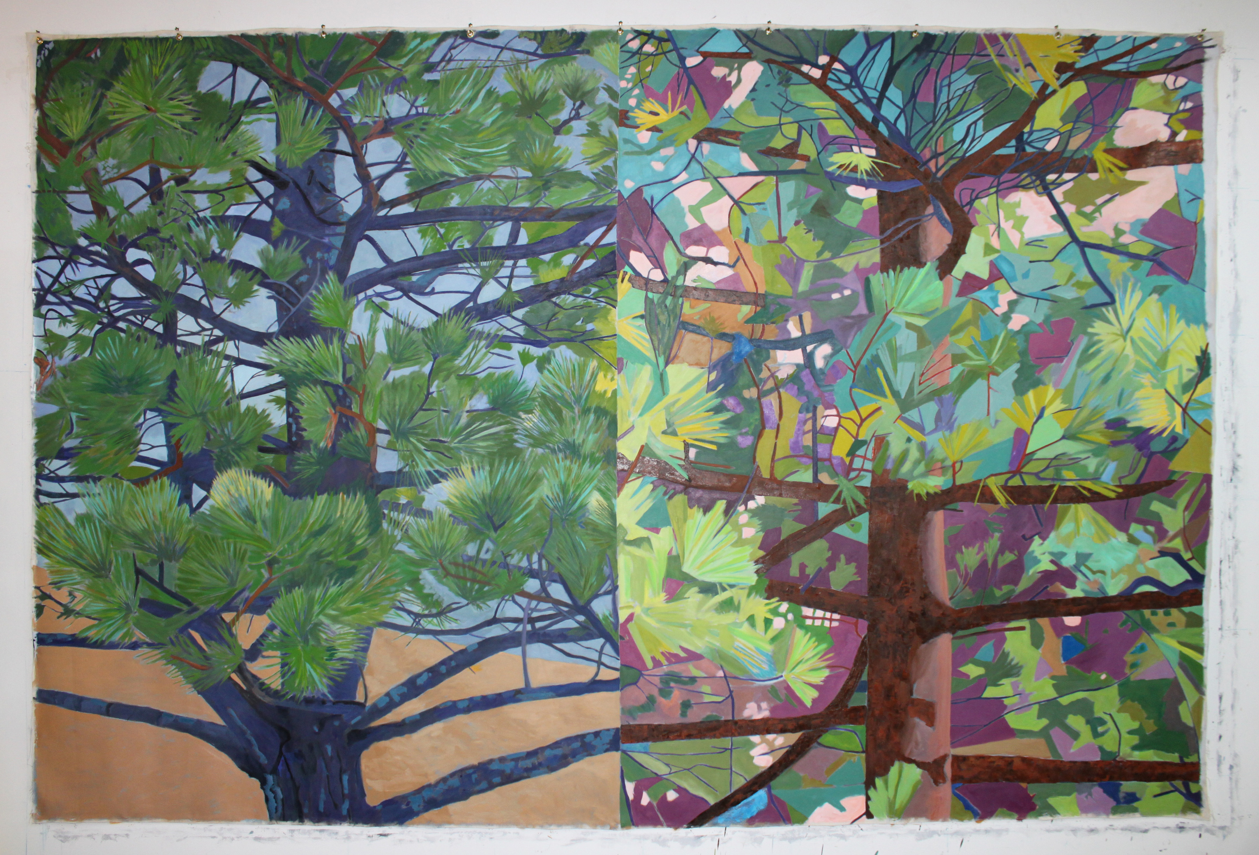 TreeStyle. 2014. oil on canvas. 8' X 12'