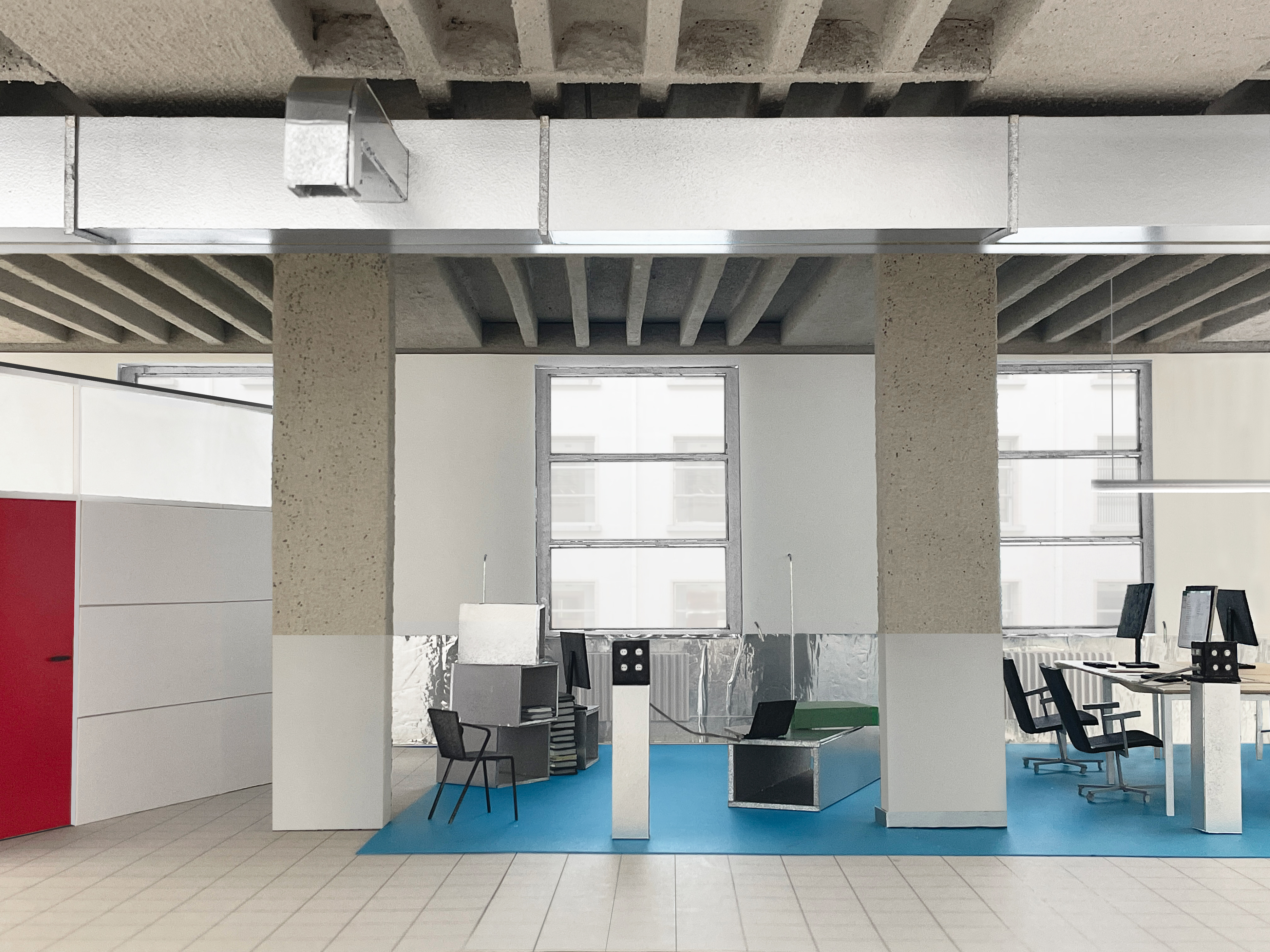 1:20 model for graduation studio Future Bank, TU Delft