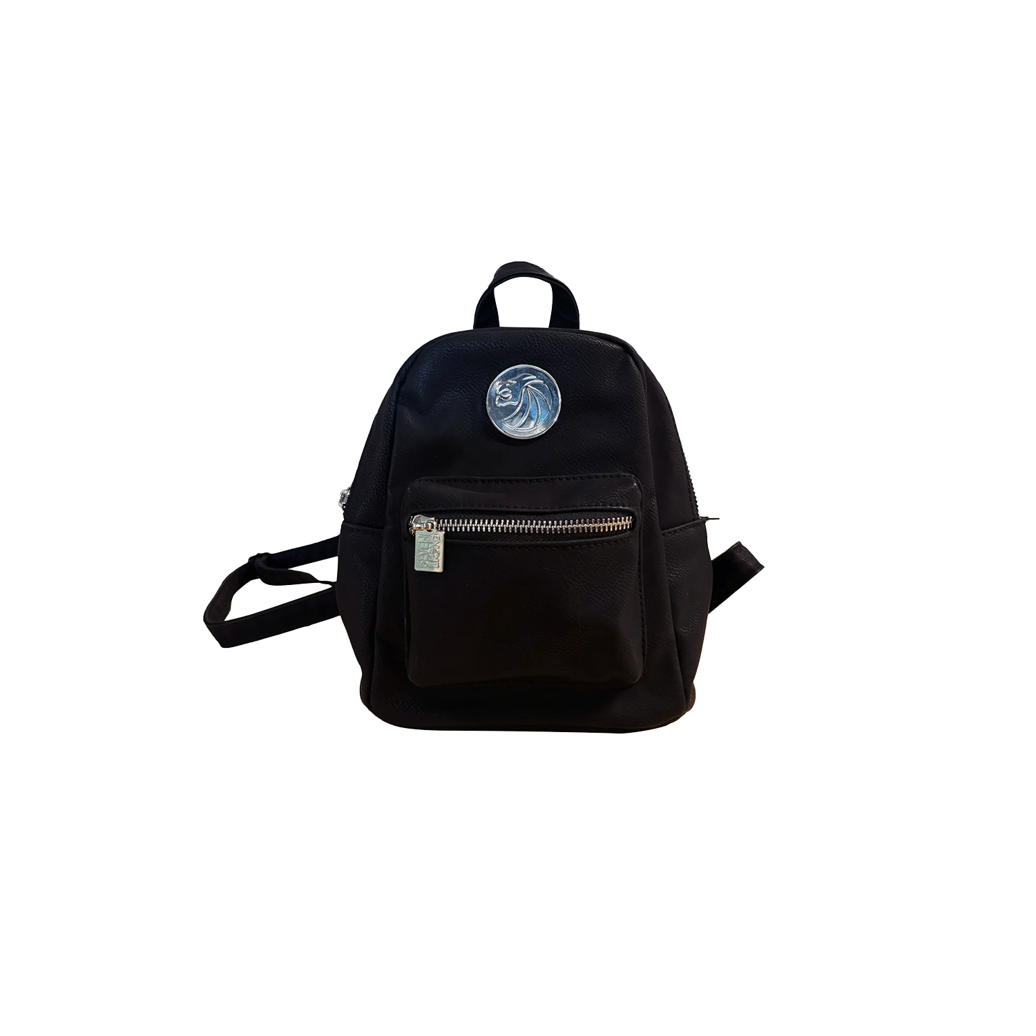 SEVEN LIONS2025 Apparel and Accessory Collection.Leather Backpack with metal detail.