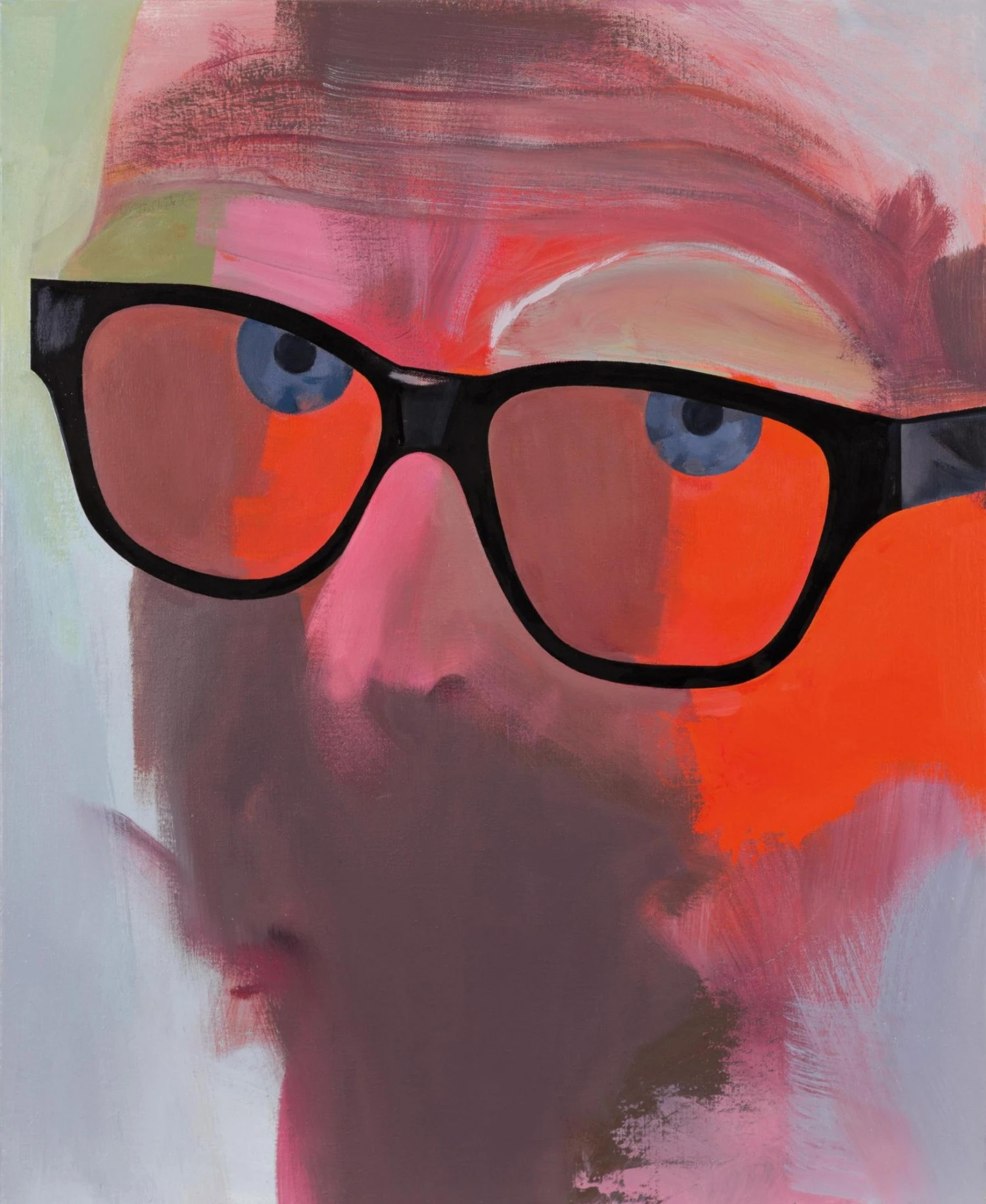 Jan Merta, Tvaré a beztvaré, 2015 - 2018 , olej na plátně, Fotografie: Artplus