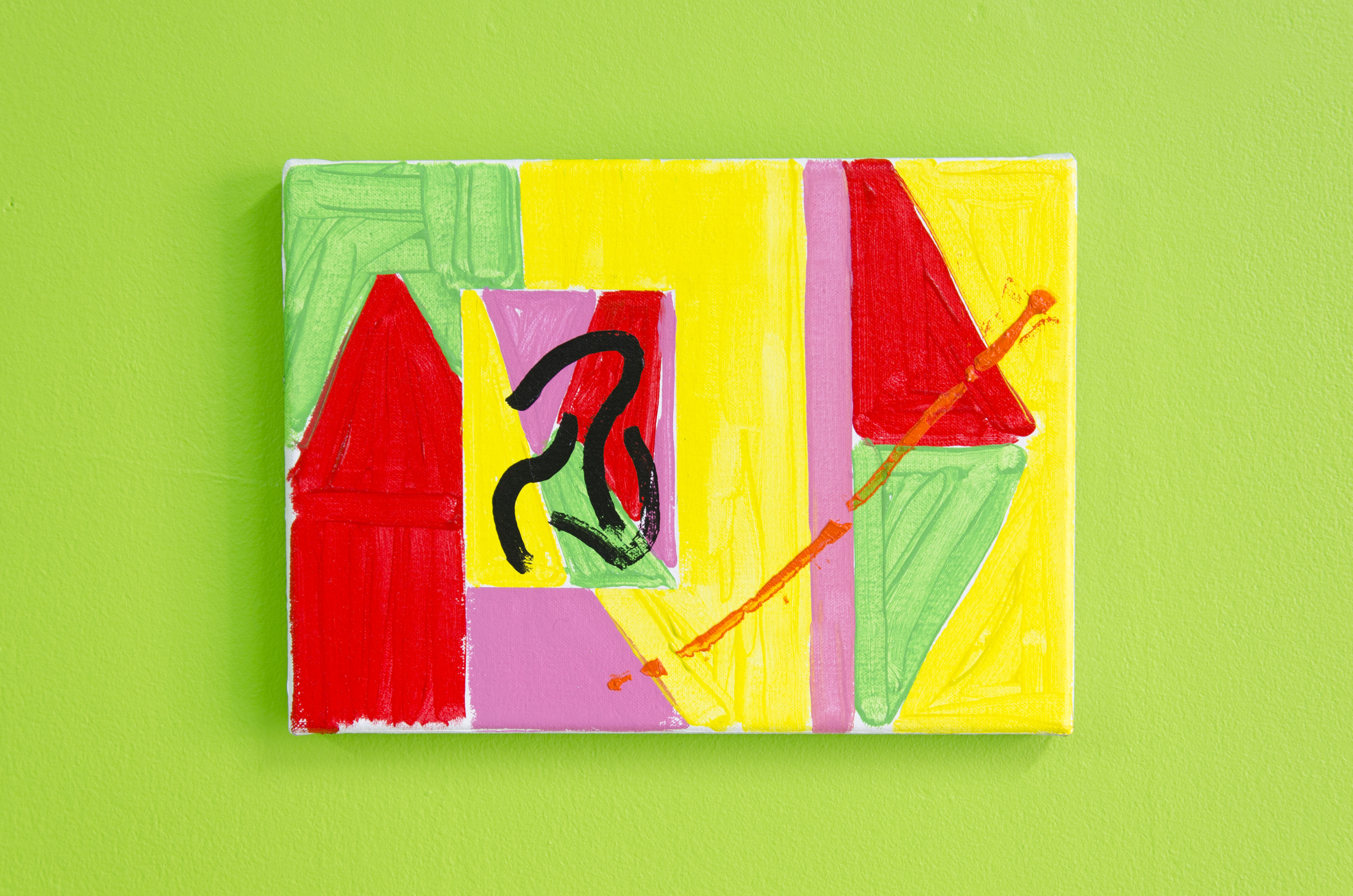 Jason Stopa, Kaleidoscope Window Painting 2, 2019. Acrylic and oil on canvas, 20,3 x 25,4 cm.
