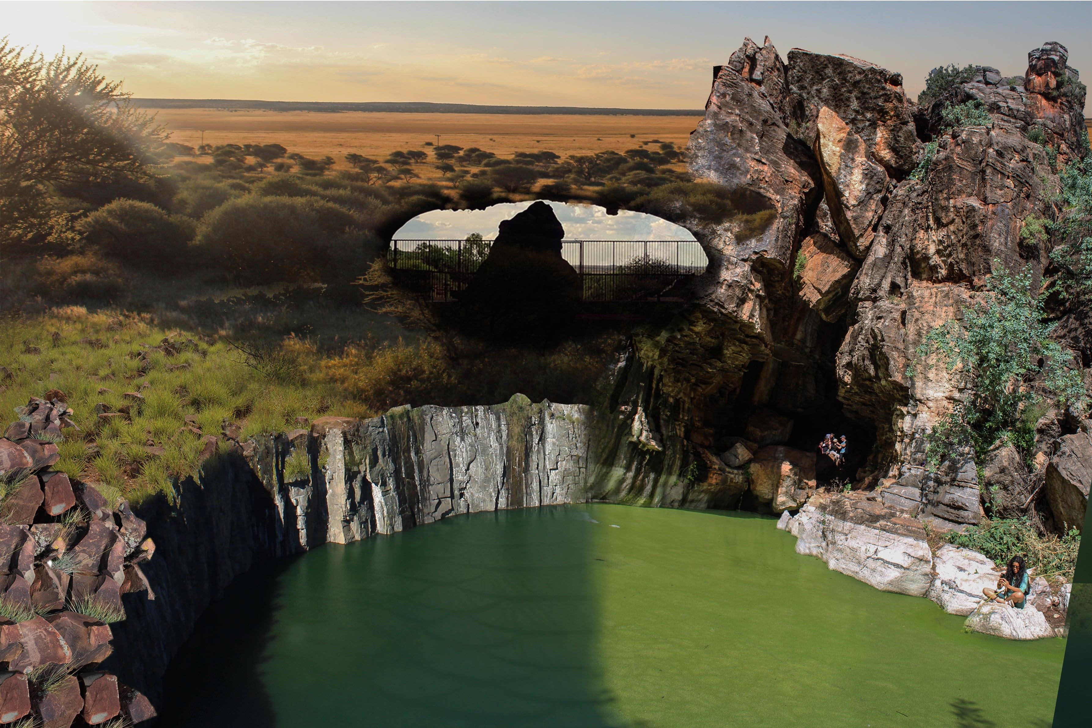 Montage_The mythically true landscape. Mzoneli, N. Unit 21. 2022