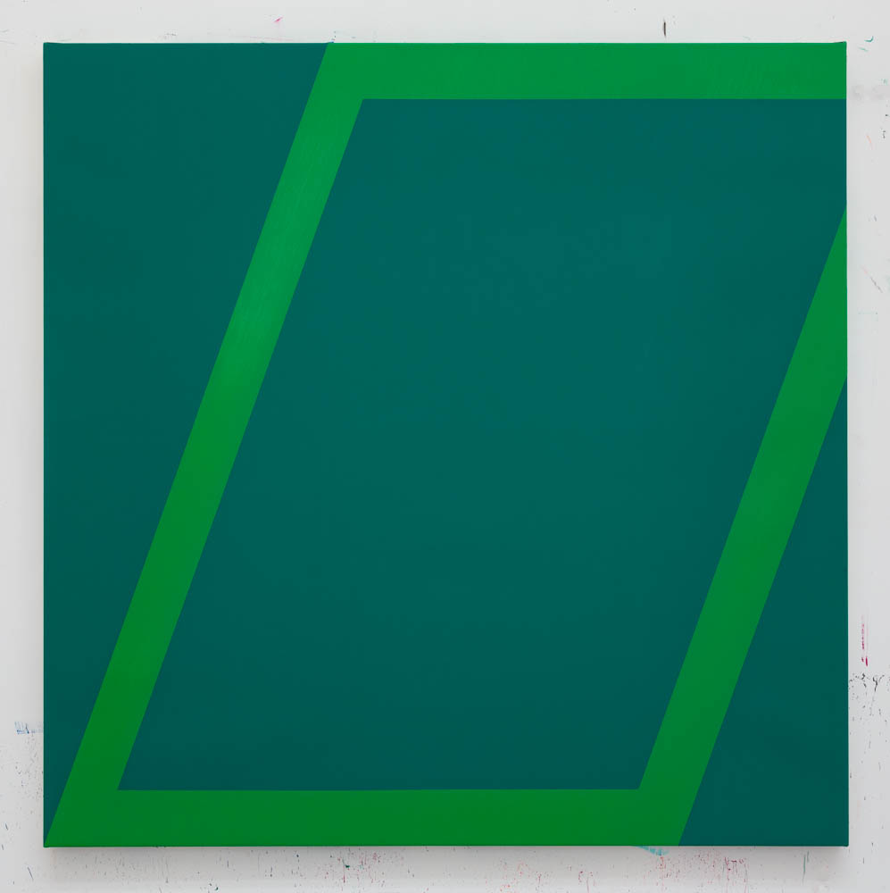 Rhomboid XVI 120cm x 120cm oil and acrylic on canvas