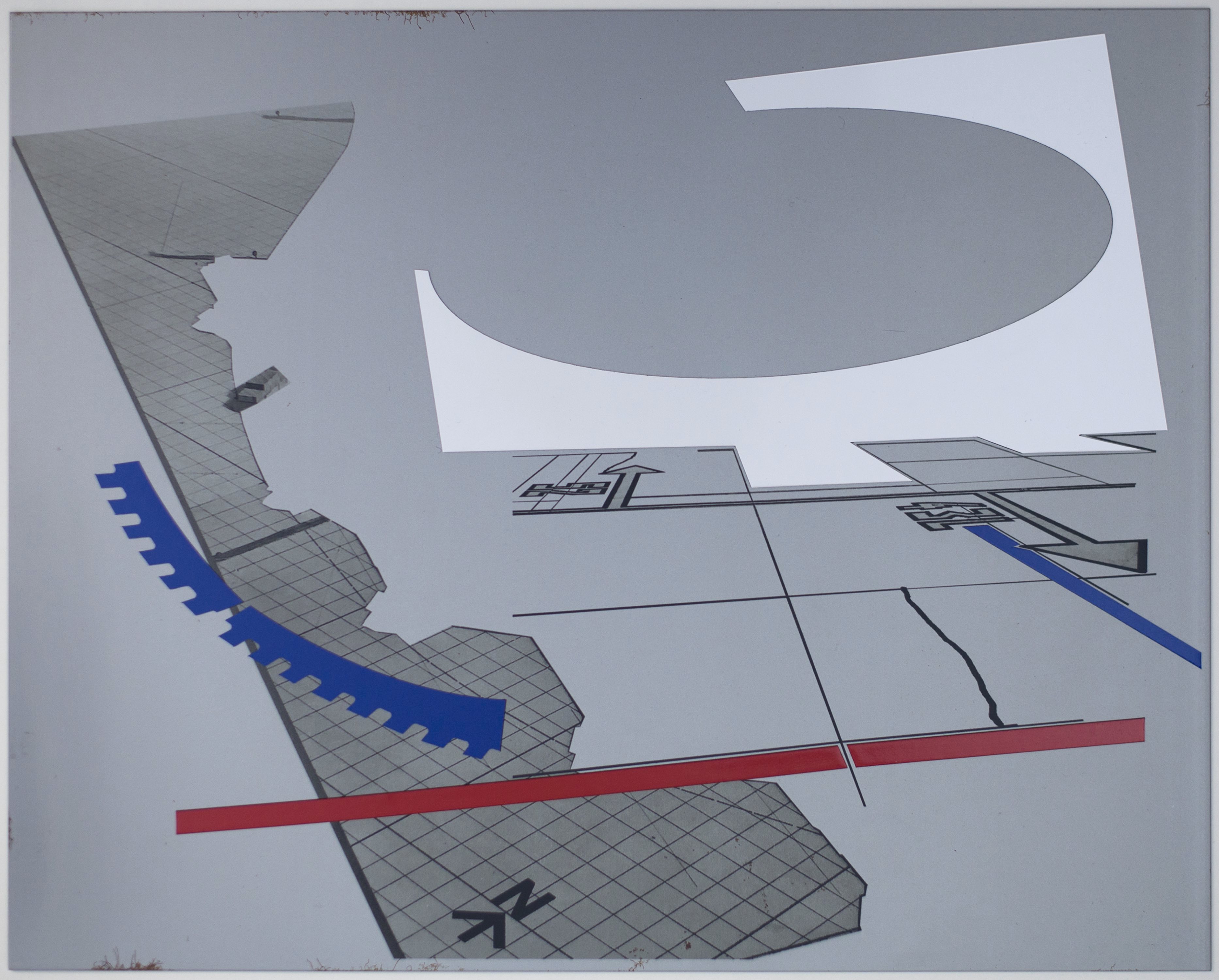 Shared Universals - Biting Point. 2018, digital print and magnetic sheet on steel, 40 x 50 x 0.15cm