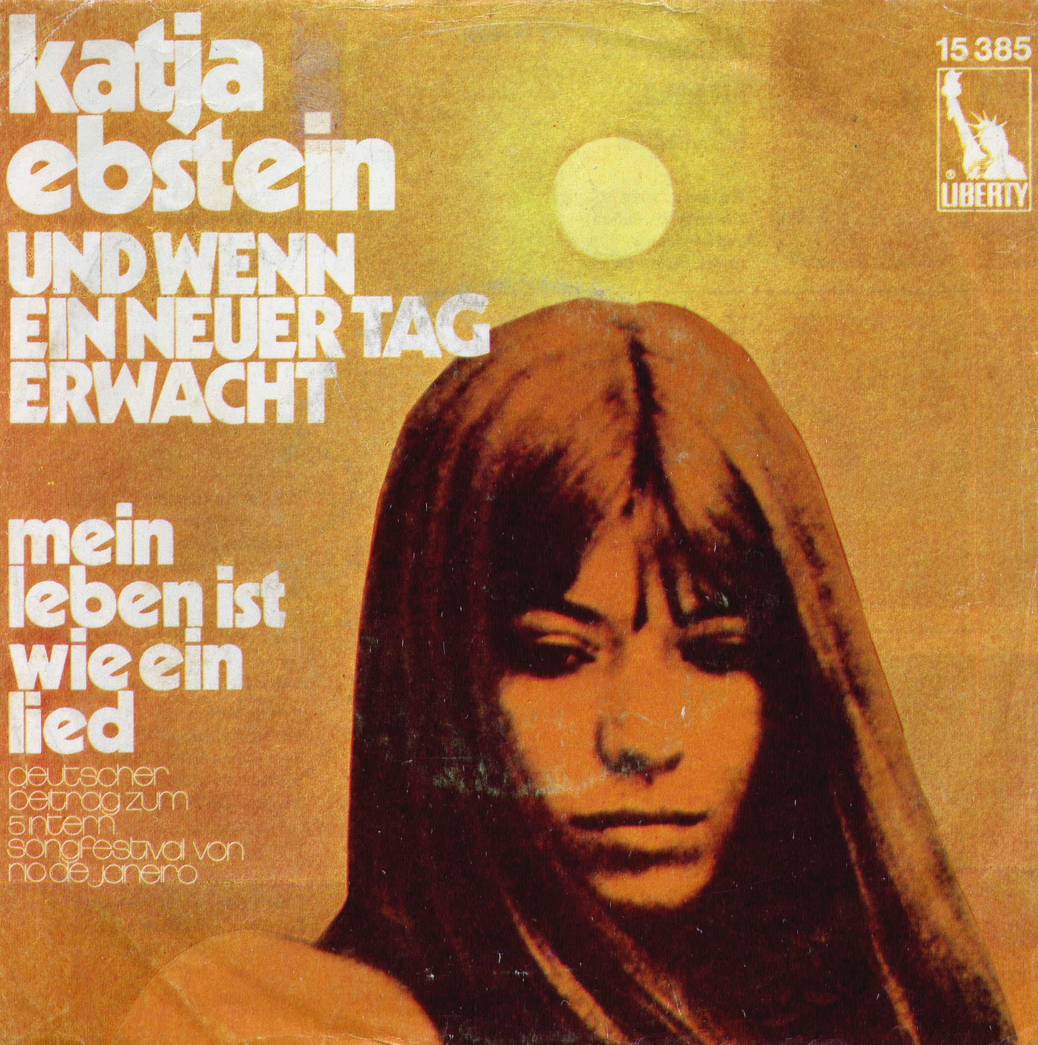 Und wenn ein neuer Tag erwacht/Mein Leben ist wie ein Lied, record cover featuring Geometric 231 font
