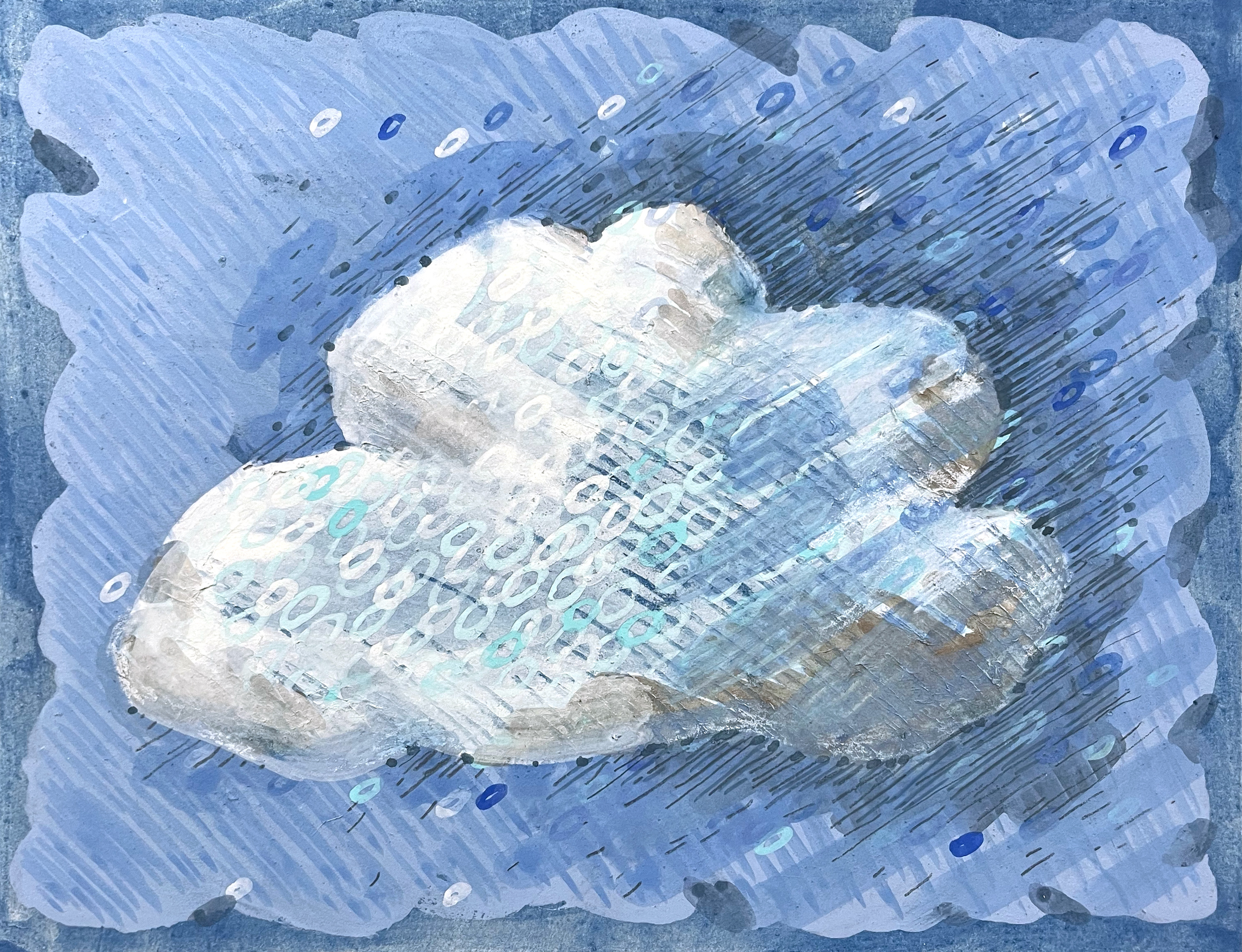 마음의 생성 2024 순지에 채색 27.3 × 34.8 cm