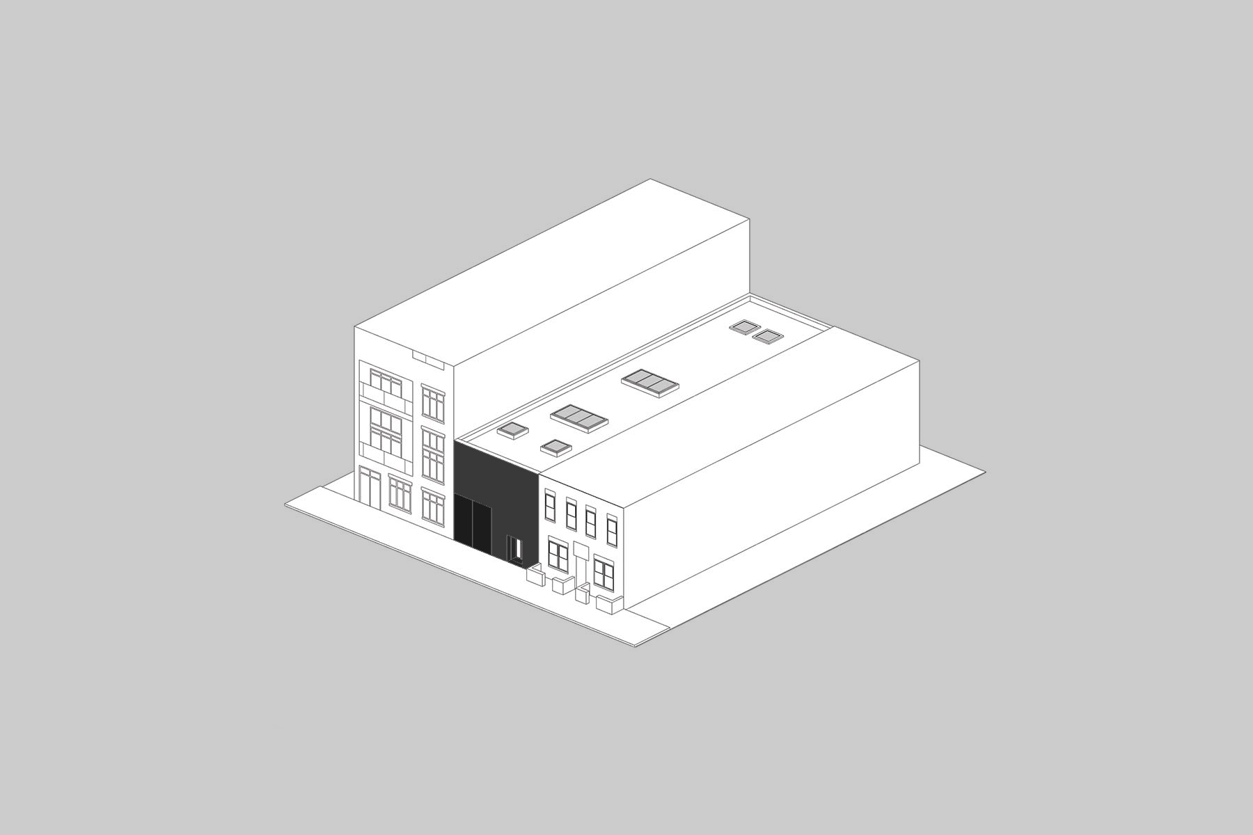 ● Axon view / Richardson Studio, Studio Pendleton / Frederick Tang Architecture / Role: Project Manager / Brooklyn, NY (2022-23)
