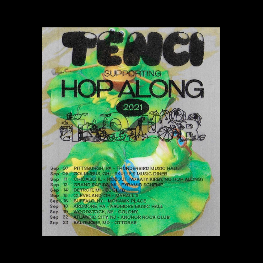 Flyer for Tenci Tour 2021