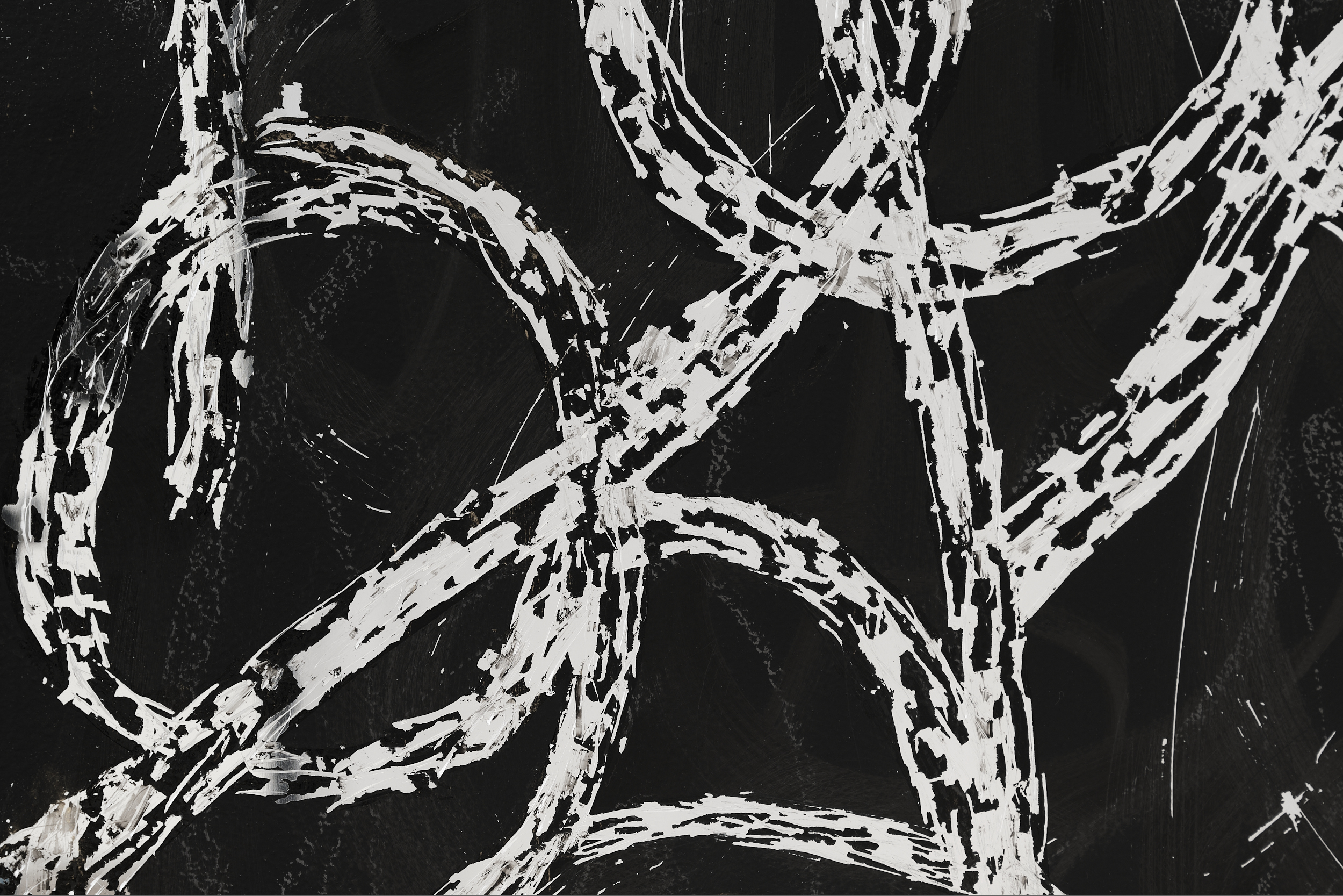 donna Kukama, Their wound is where the light will always enter (2025) | Water based enamel, acrylic, graphite and solace on aluminium, 152.5 x 122 x 2 cm (detail)