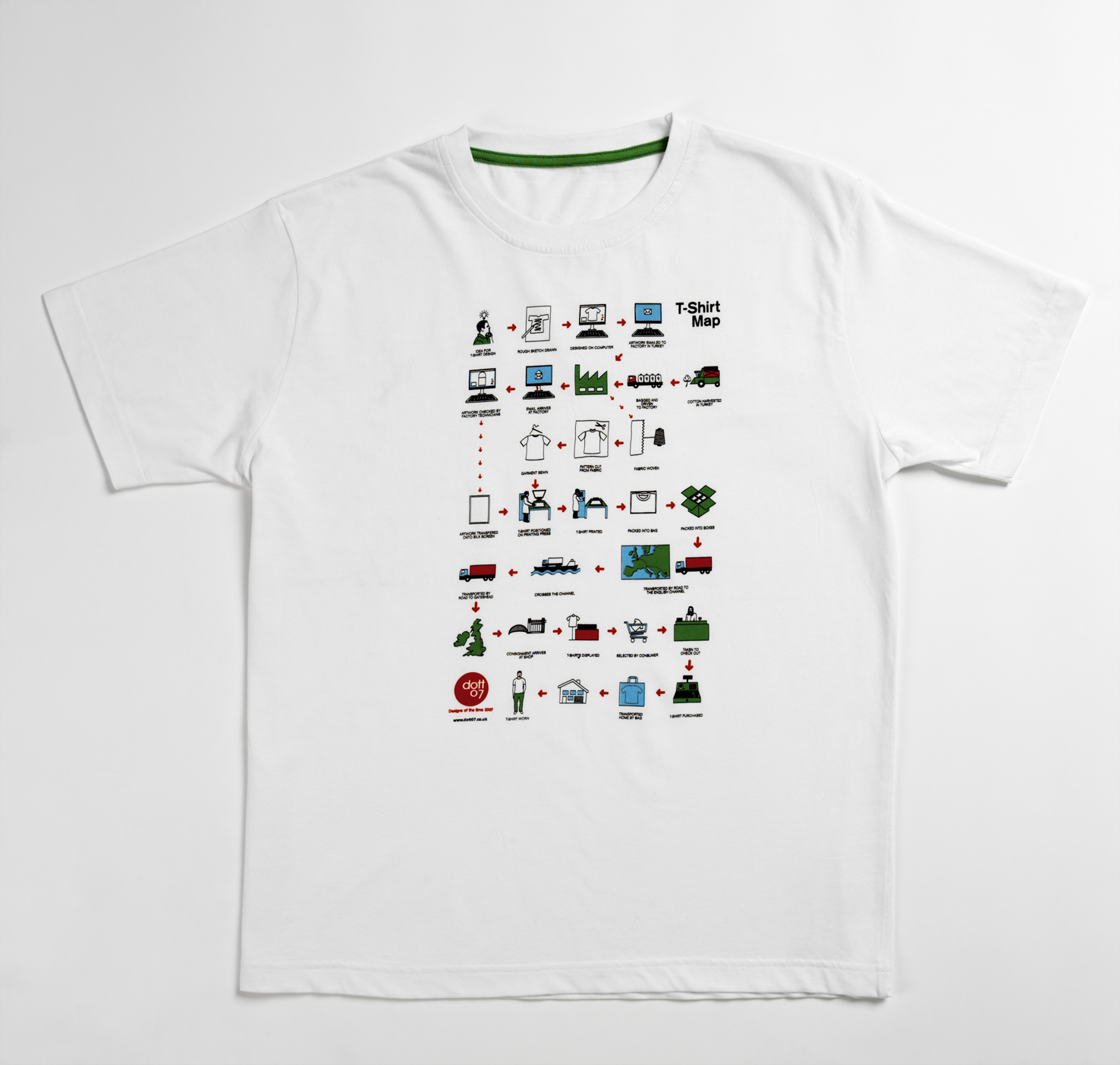 DOTT, T-Shirt Map, Baltic, 2007
