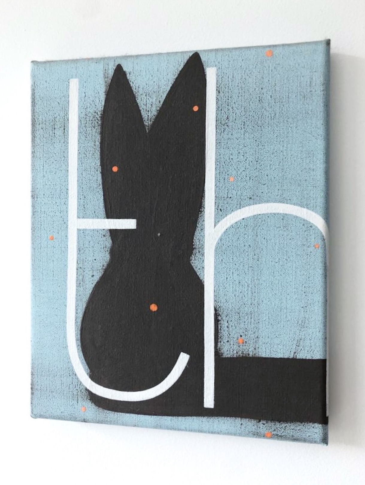 'Boys Keep Swinging' (collector's title), 2004, acrylic on canvas, 25 x 20 cm, private collection