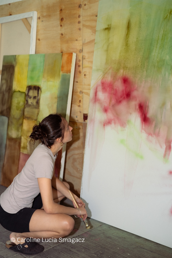 Mia in the studio at JO-HS, Mexico City. Photo ©️ Caroline Lucia Samagacz.