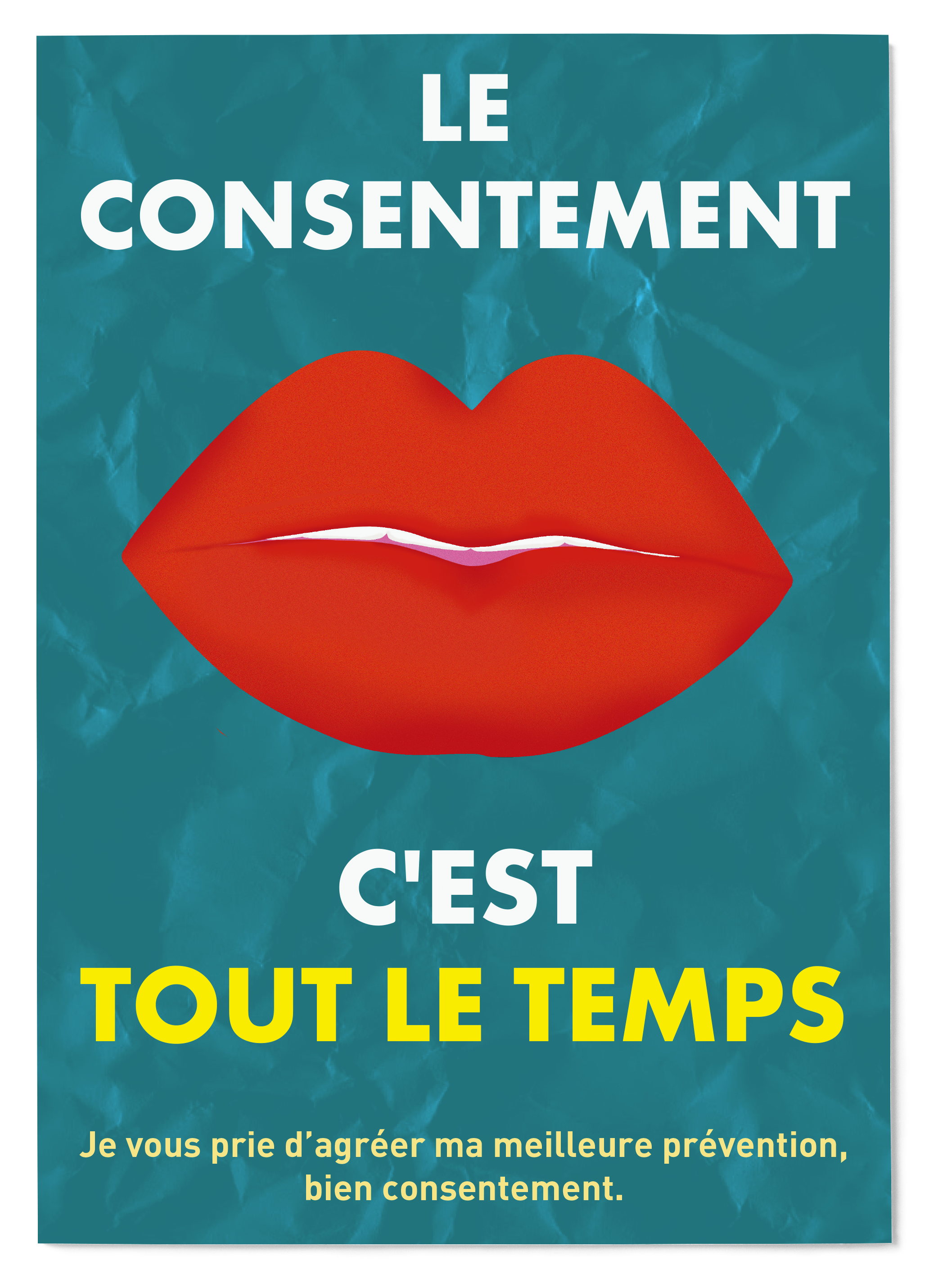 Affiche prévention contre les violences sexistes et sexuelles en Charente