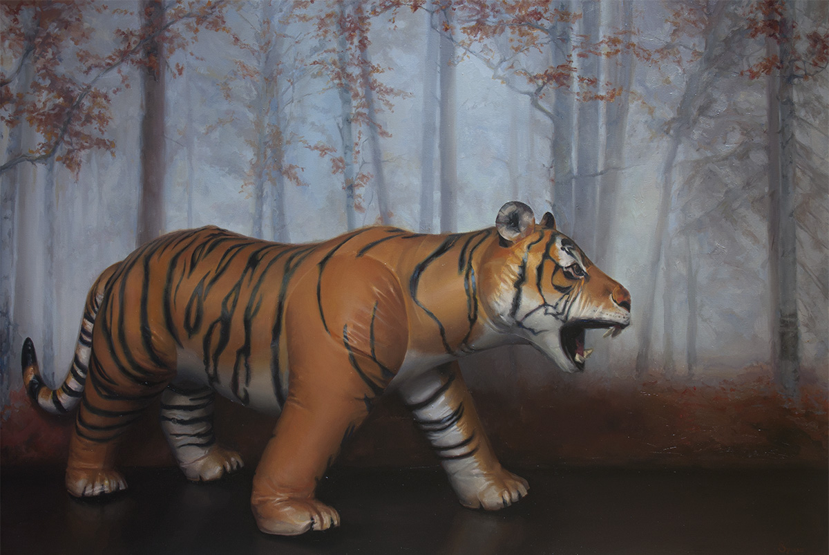 'Tyger'. Oil on canvas