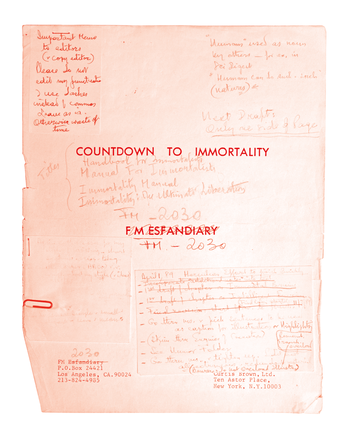 Daan Paans, Countdown to Immortality, flyer: Sido Dekker