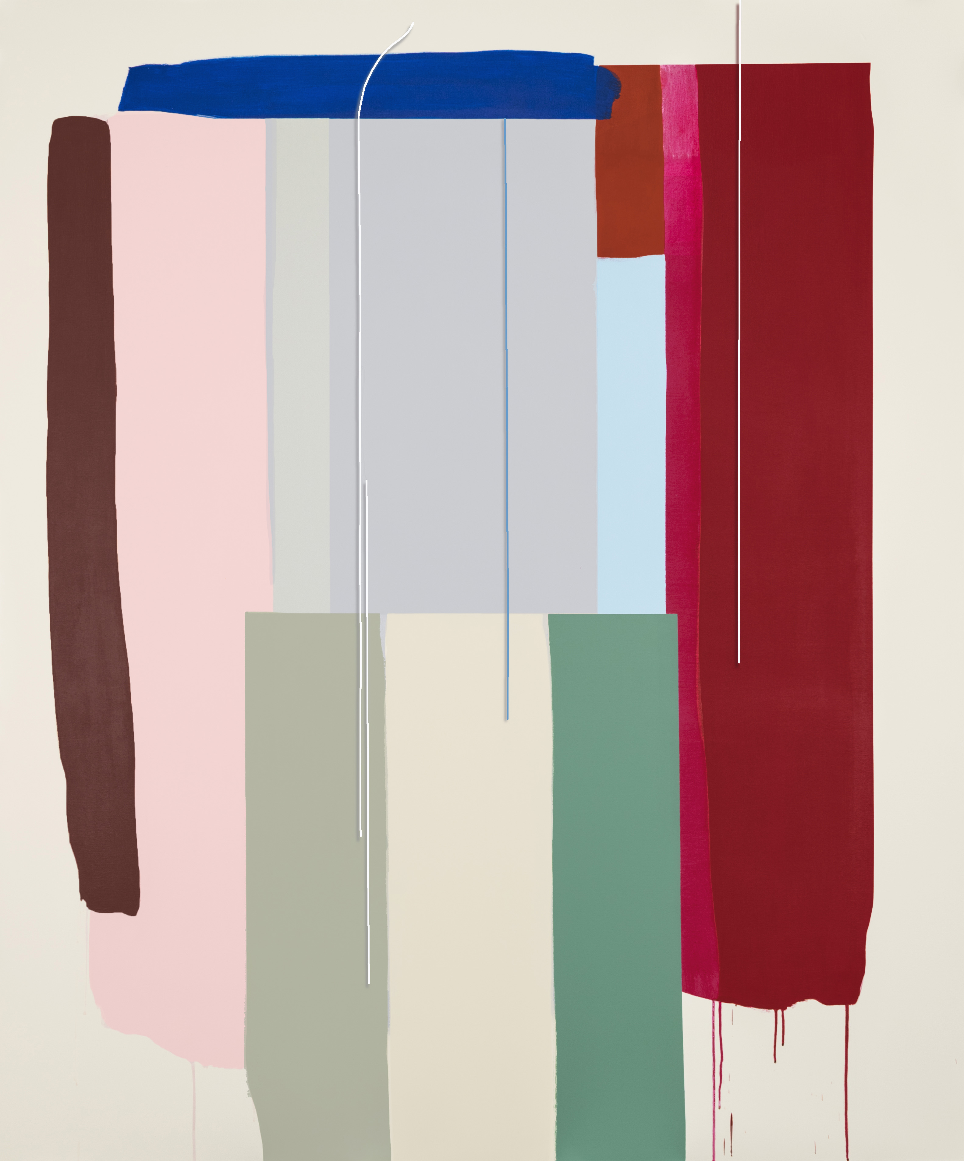 UNTITLED #564 | Acrylic and hand embroidery on canvas | 180 x 150 cm | 2019
