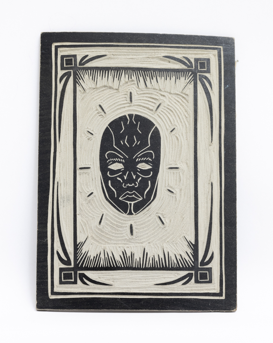 Head | Linocut | 4 x 5 &frac34; in | 2021
