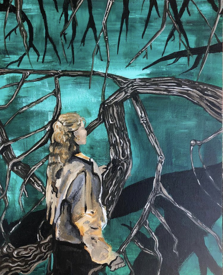 Forest Girl, Acrylic, 2020