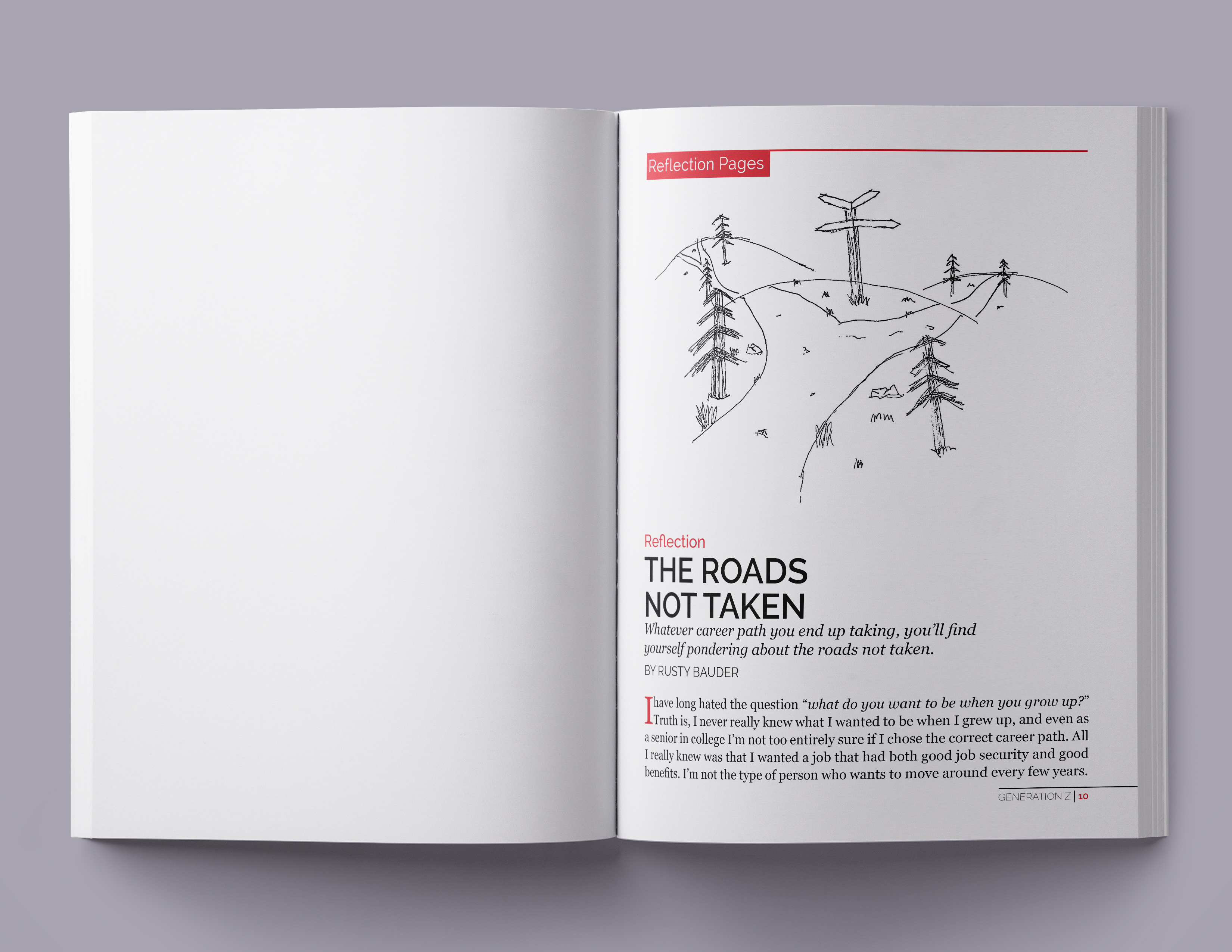 Magazine Layout, 2021, Print