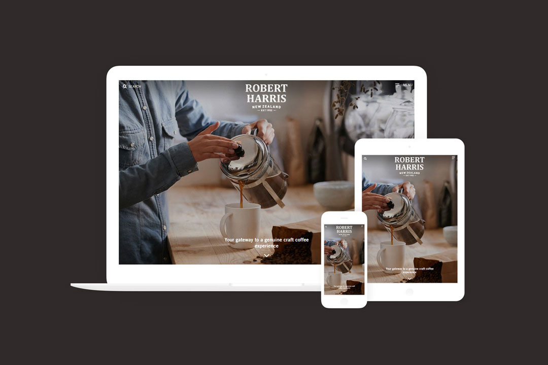 My redesign for Robert Harris' responsive website