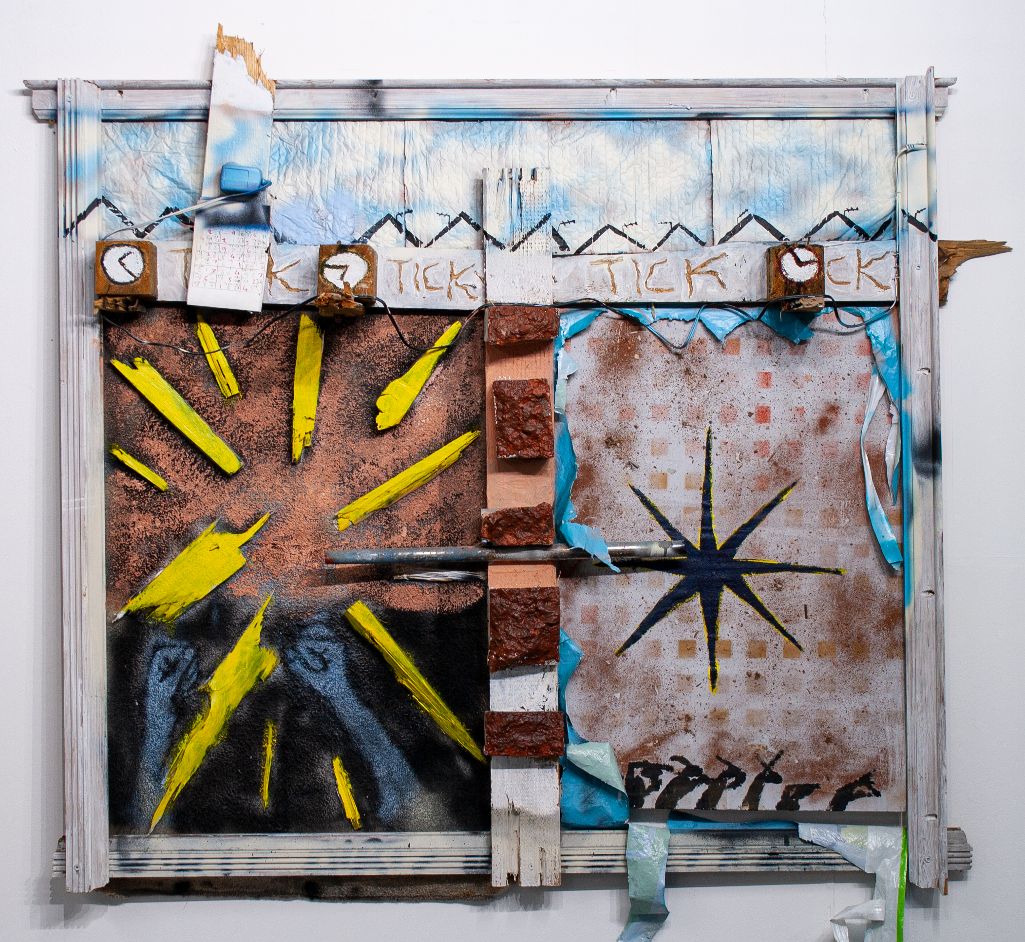 Tick tock, 112 x 133cm, 2023