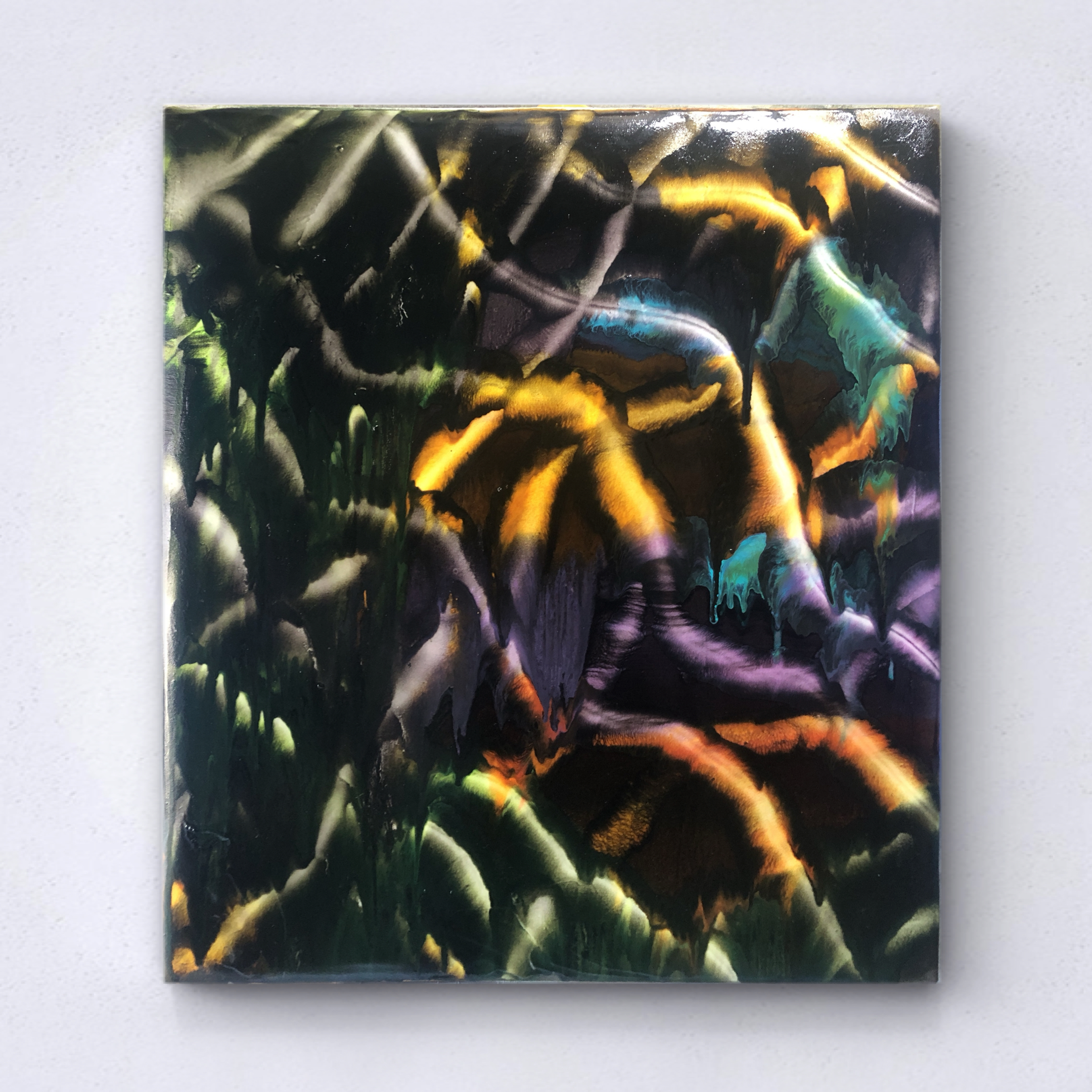 Tubular network - Oil on canvas 54 x 46,5 cm