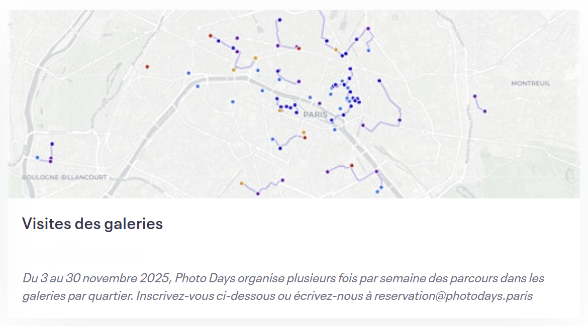 visites des galeries︎︎︎