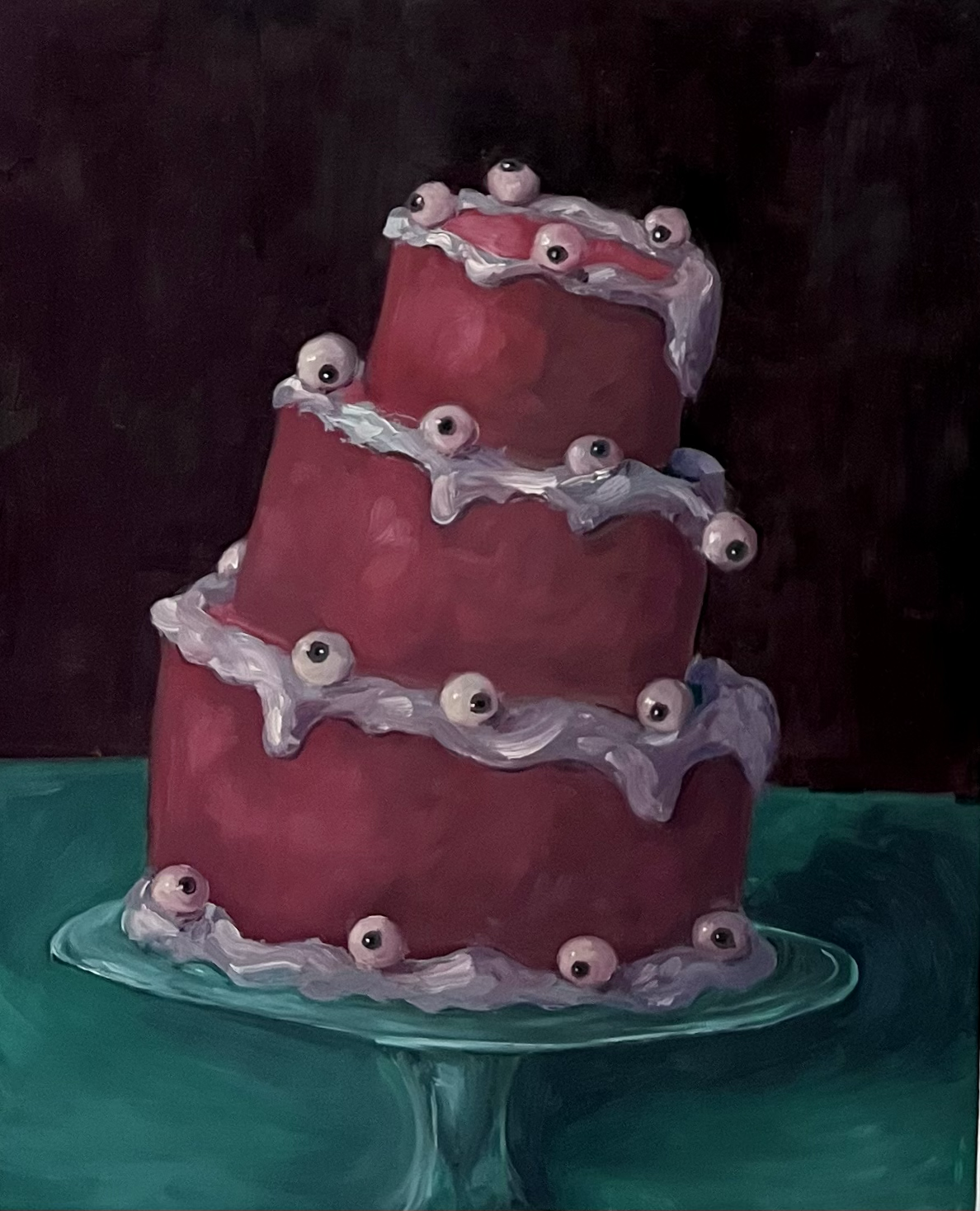 Cake, Oil, 2022