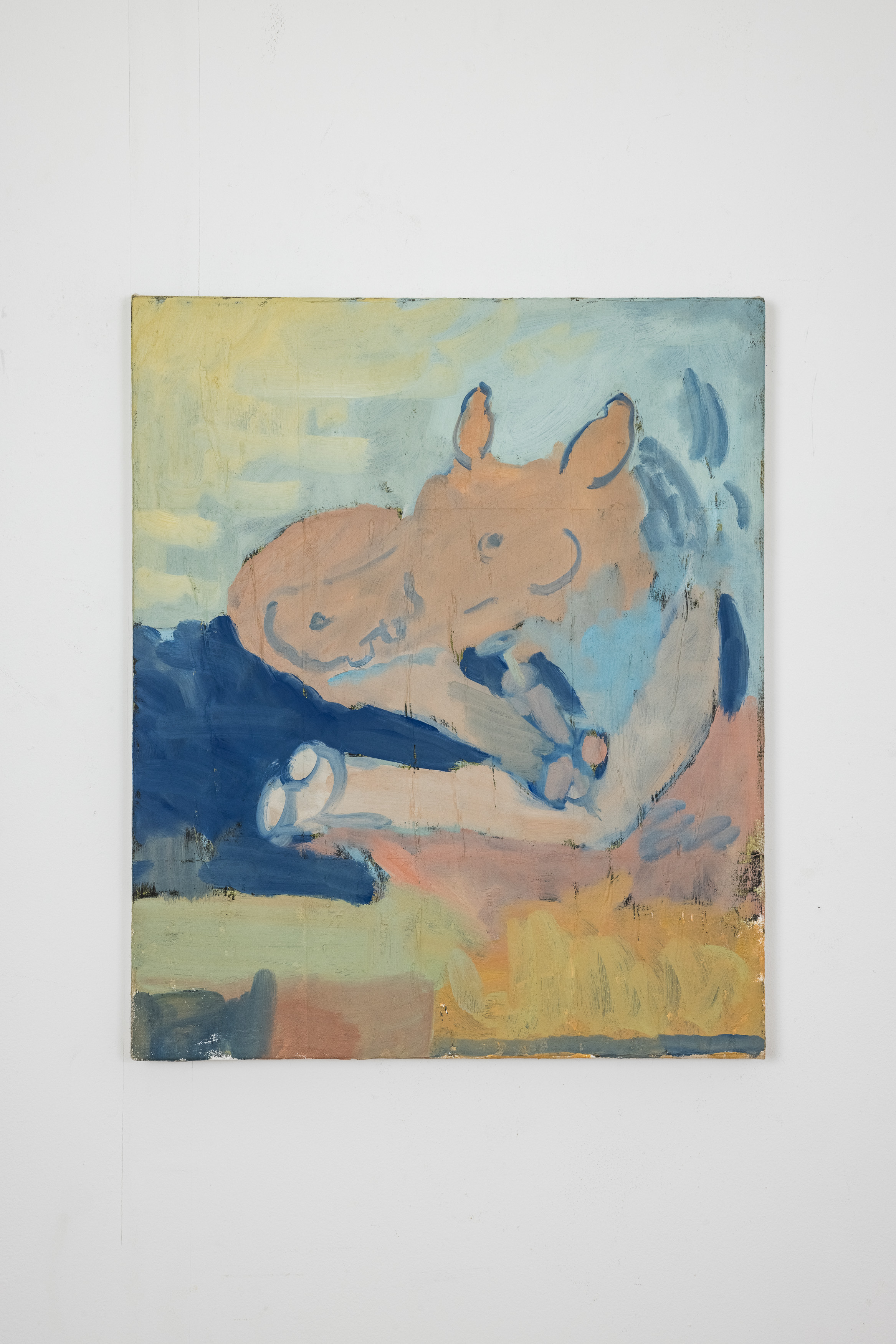 Confusion Hath Fuck His Masterpiece, 2022, Oil on Linen, 25 1/2" x 21"