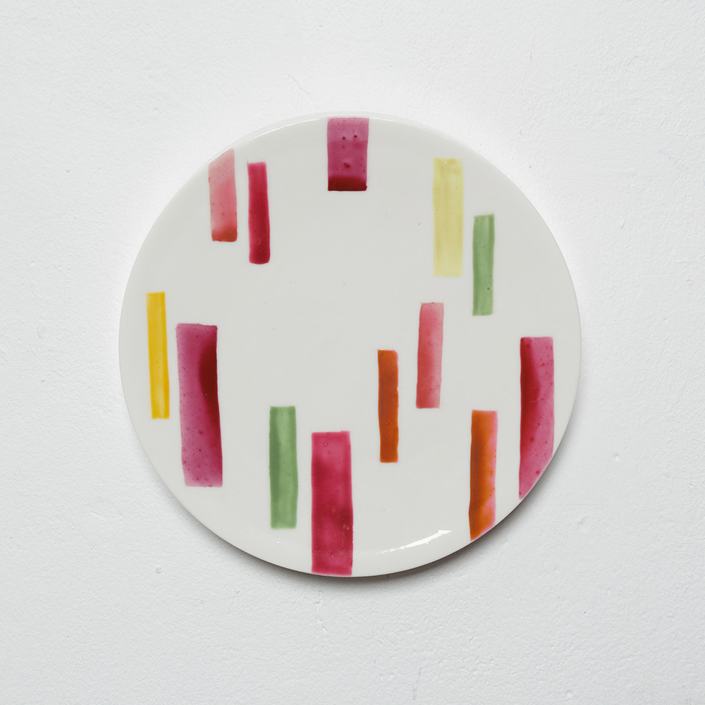 Nr.31, 2020, painted porcelain, Ø 21 cm