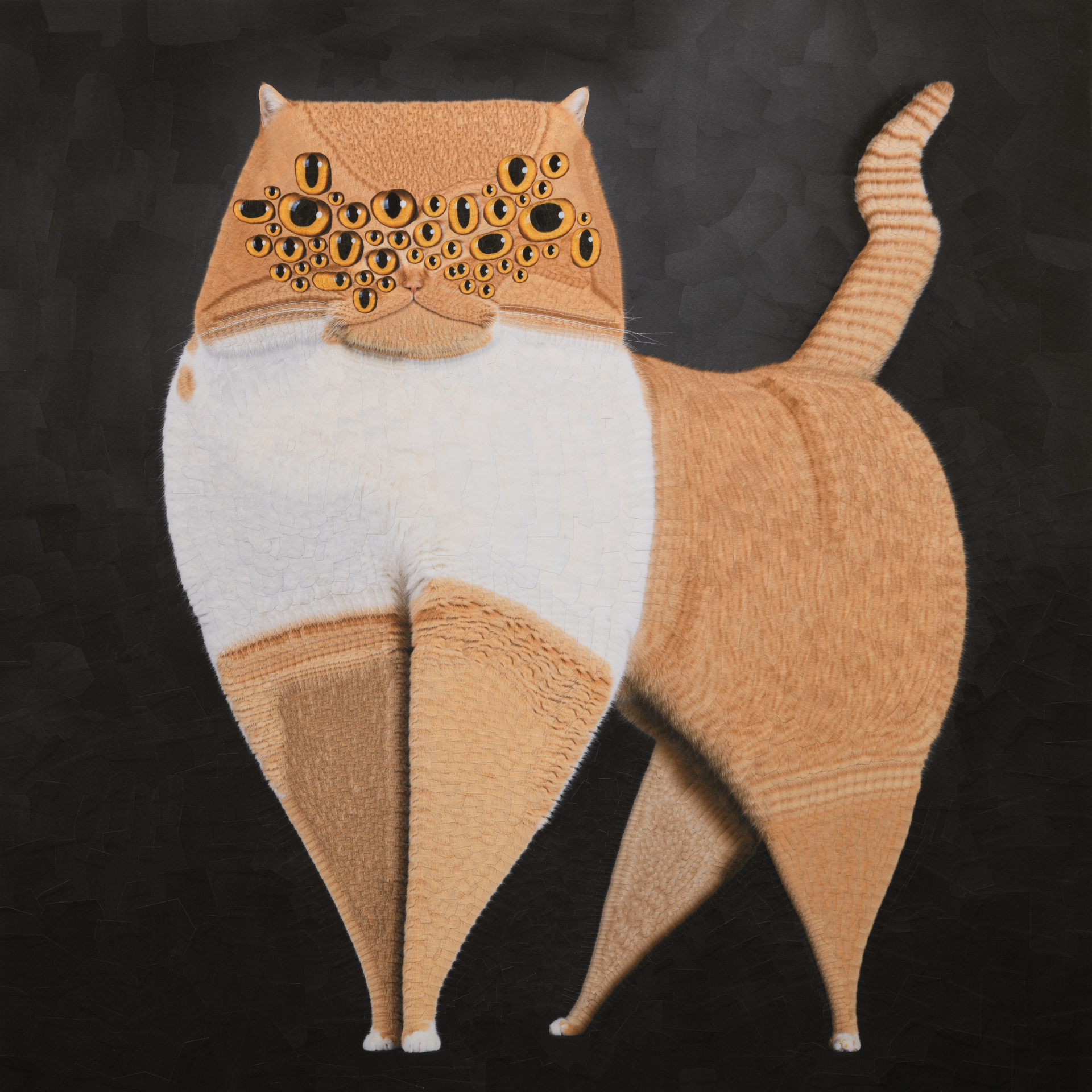 Orangie, 2024, 19.5 x 19.5 inches