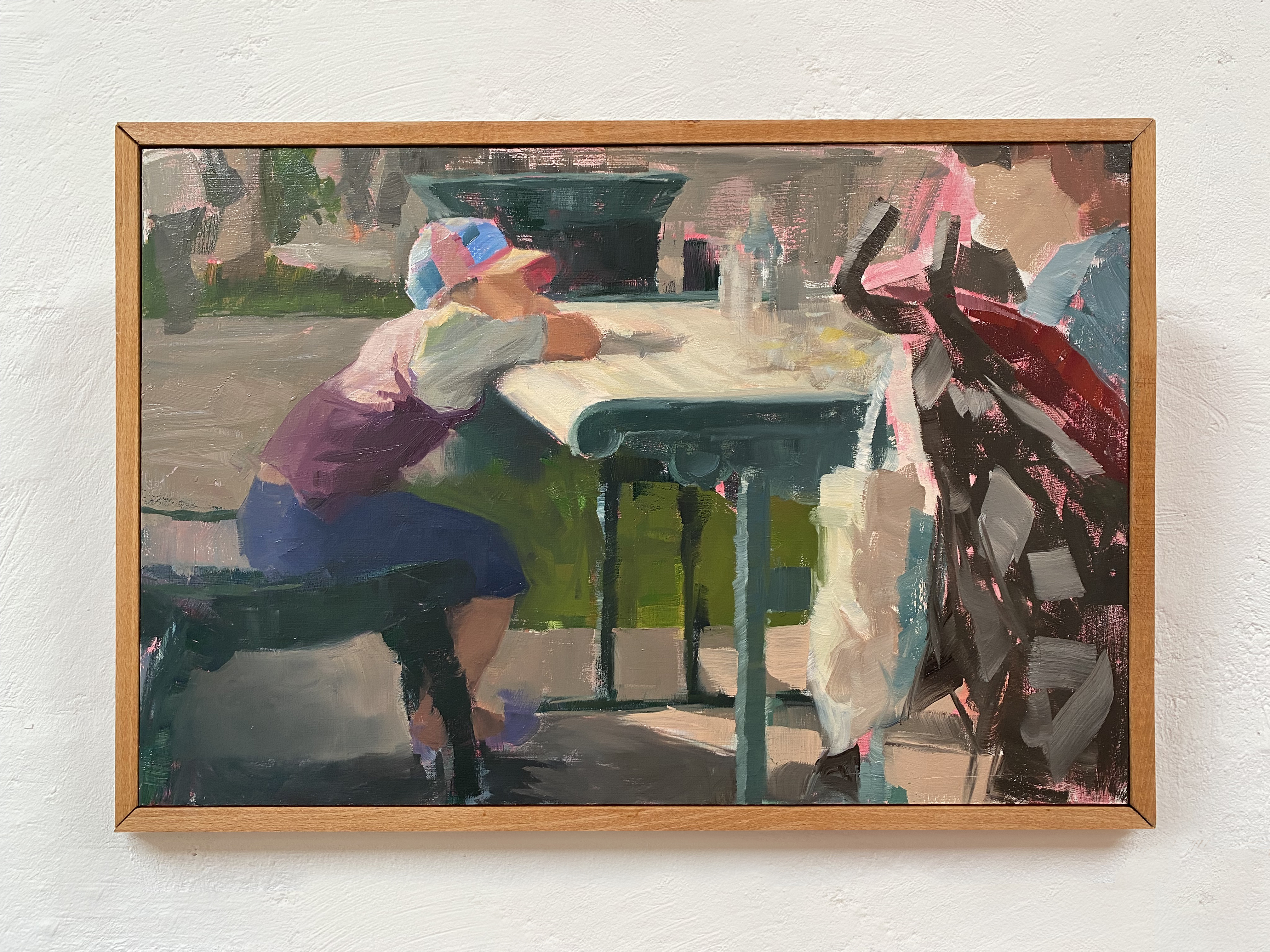 restless afternoon: almost gone, 202527 x 40 cm oil on MDF