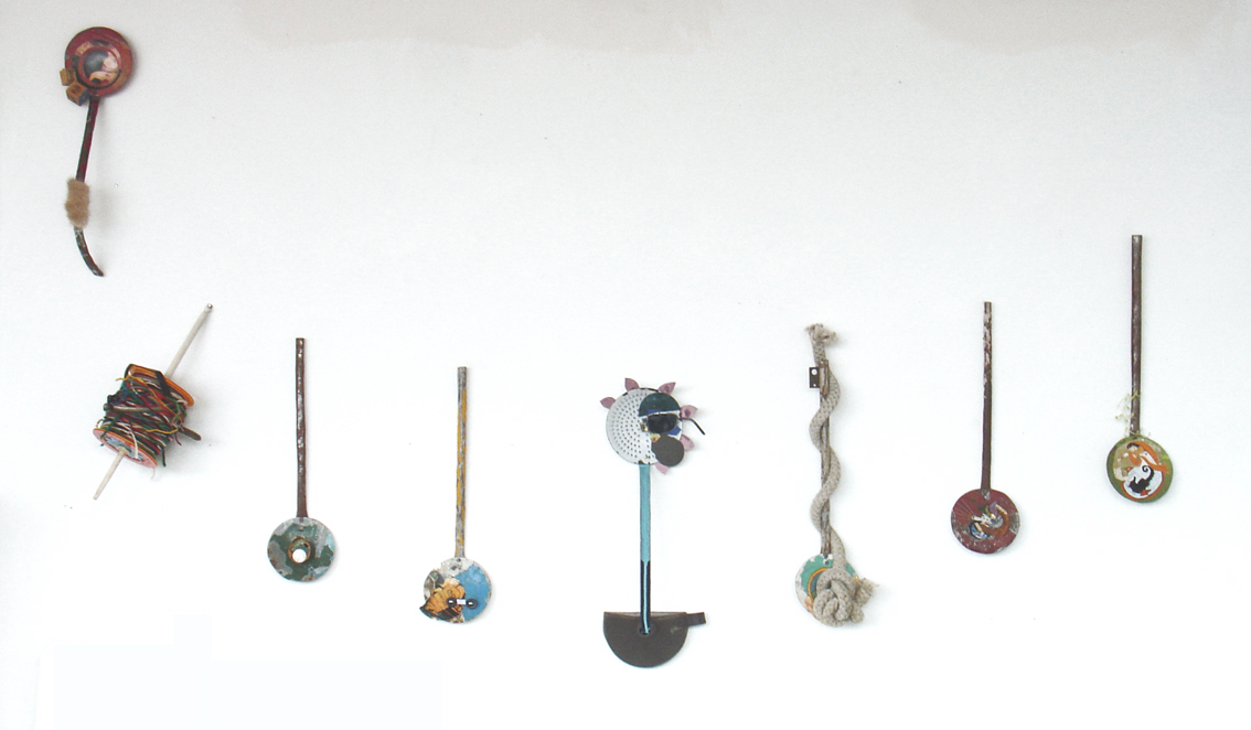 Installation des palettes, 2008. Studio 420, Rome.