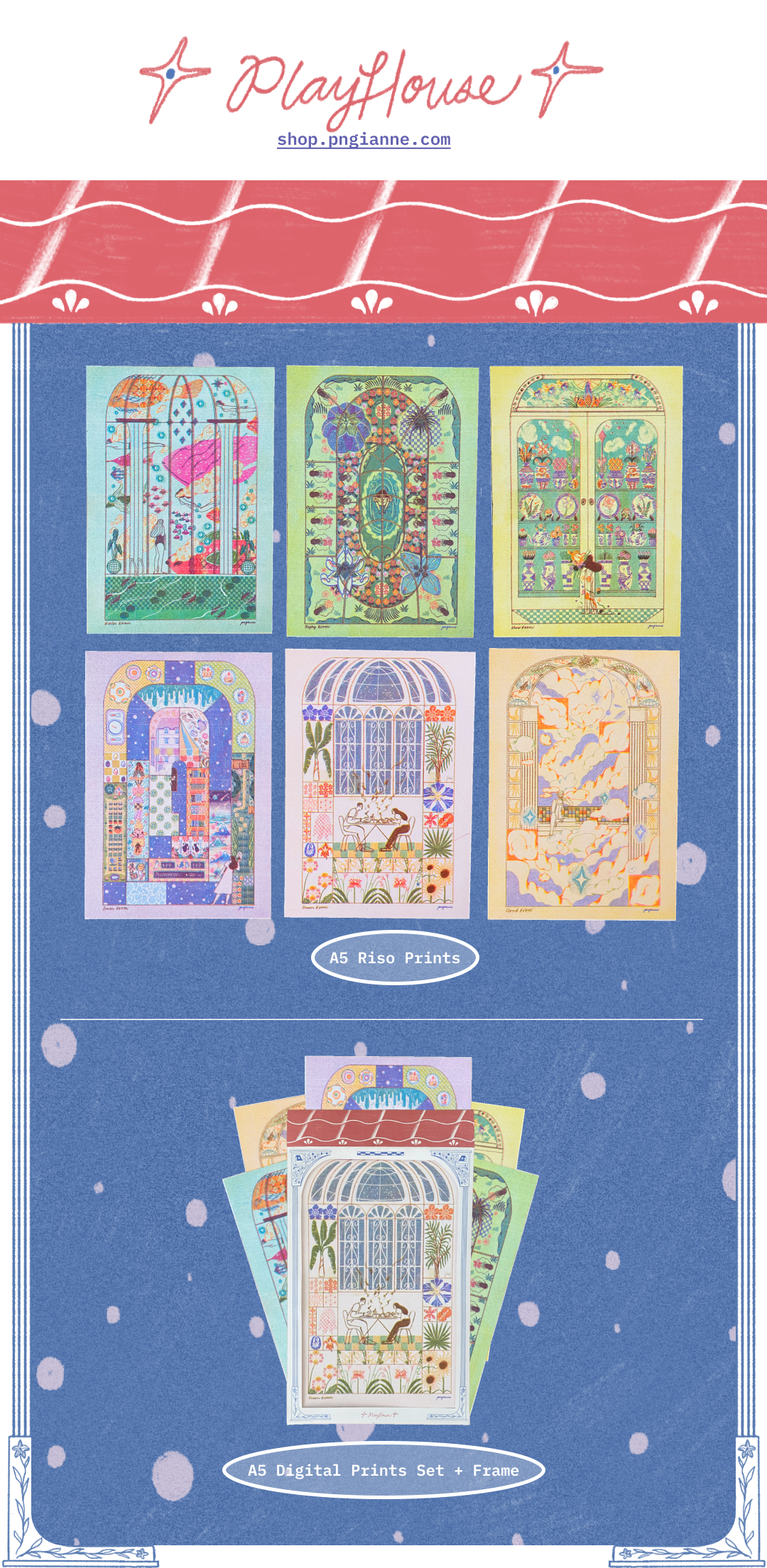 Riso A5 Prints & Riso Set + Frame