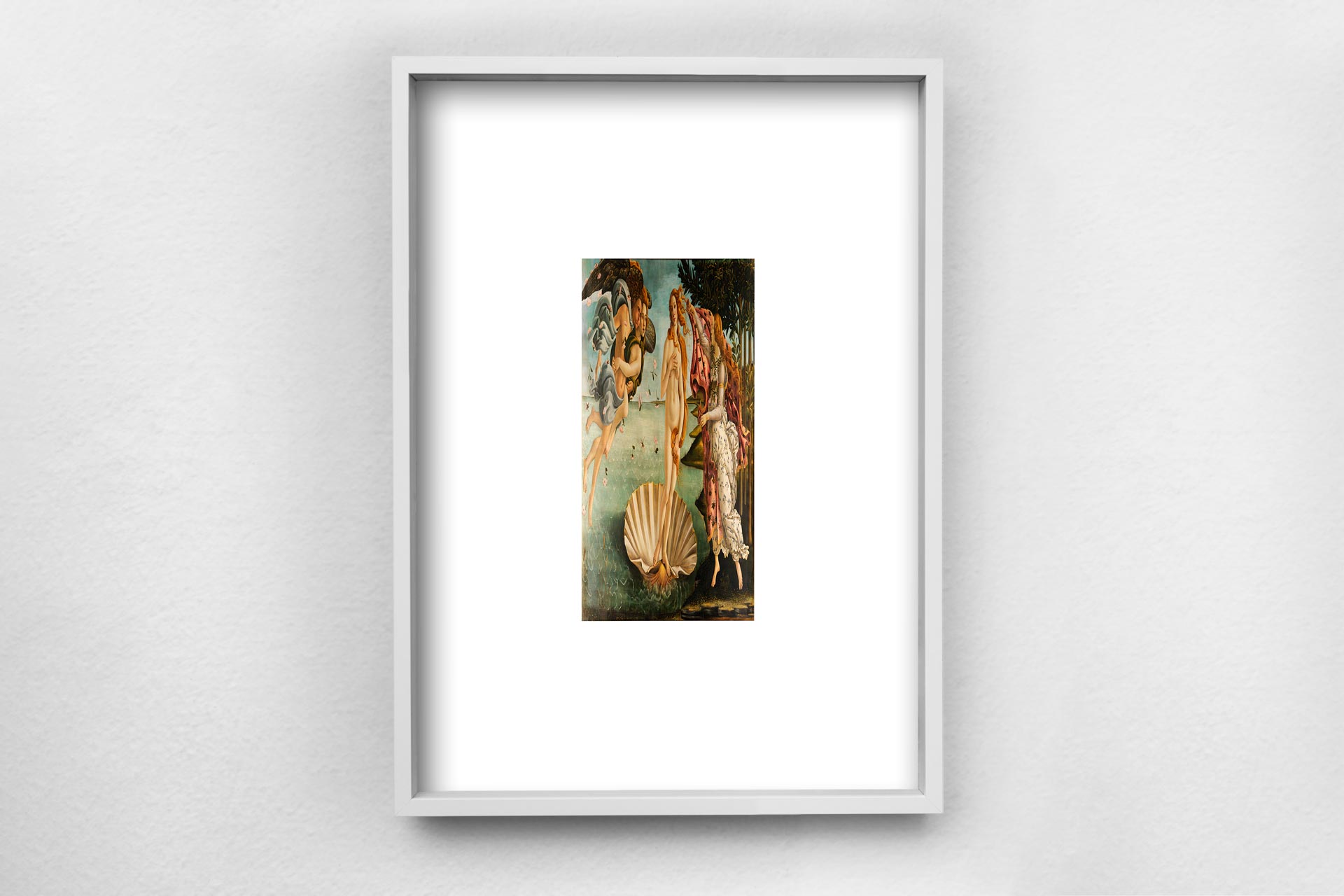 Fit this Screen 1/9 (Botticelli, The Birth of Venus), 2024, giclée on Hahnemühle Photo Rag Bright White, 29,7 × 21 cm