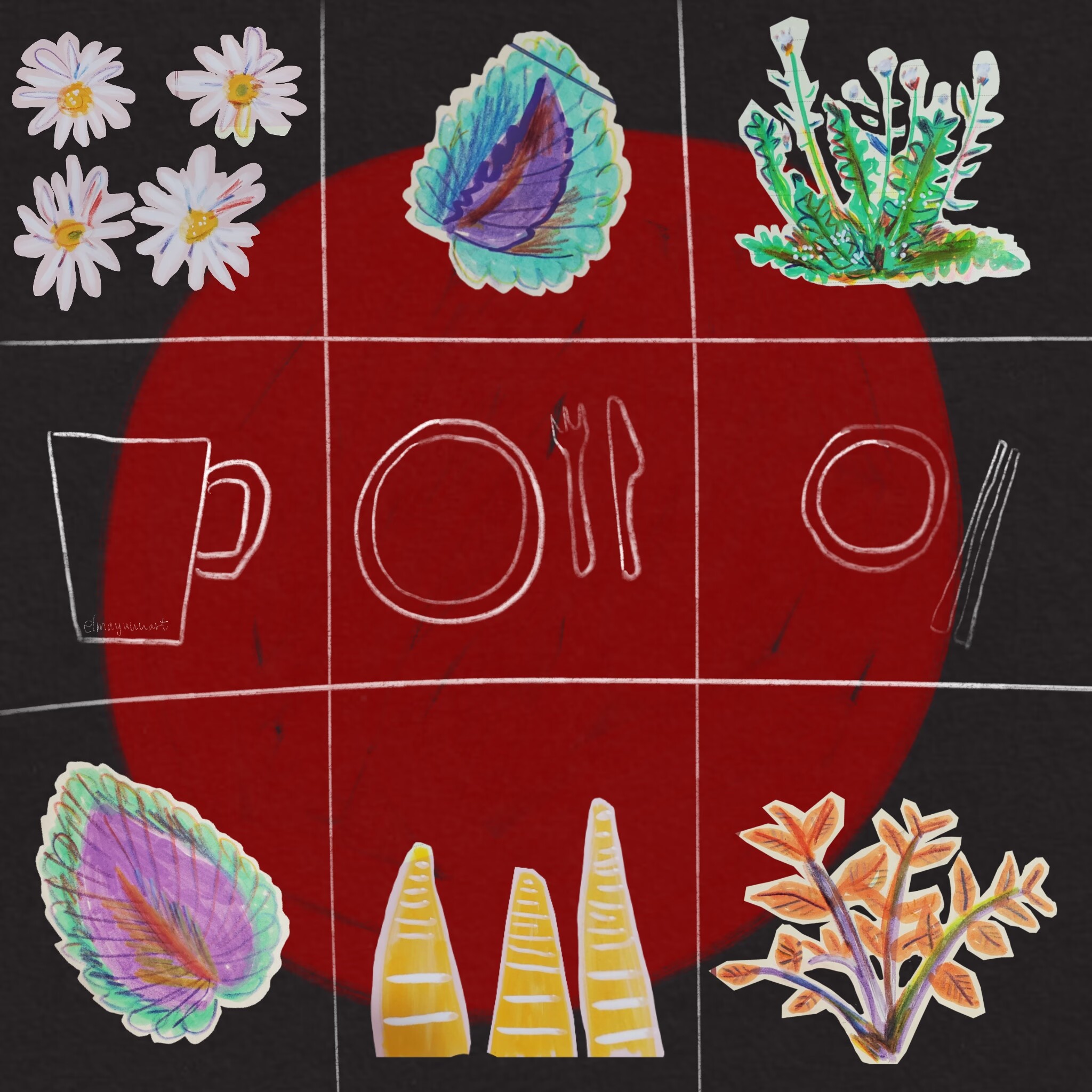 Spring days and spring vegetables for health preservation.(Personal project)