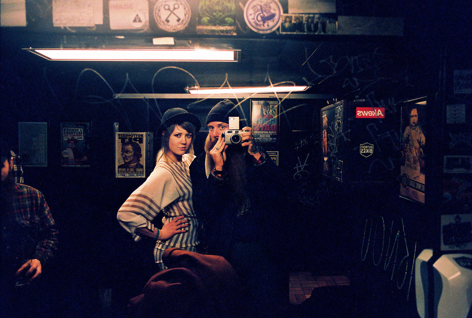 A woman I met in the mens bathroom of a rock club, Vancuver, Canada, 2013.