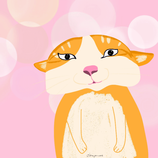 My diary-22 Mar. 2023-I saw a online video about massaged for the cat-amusing face expression of it