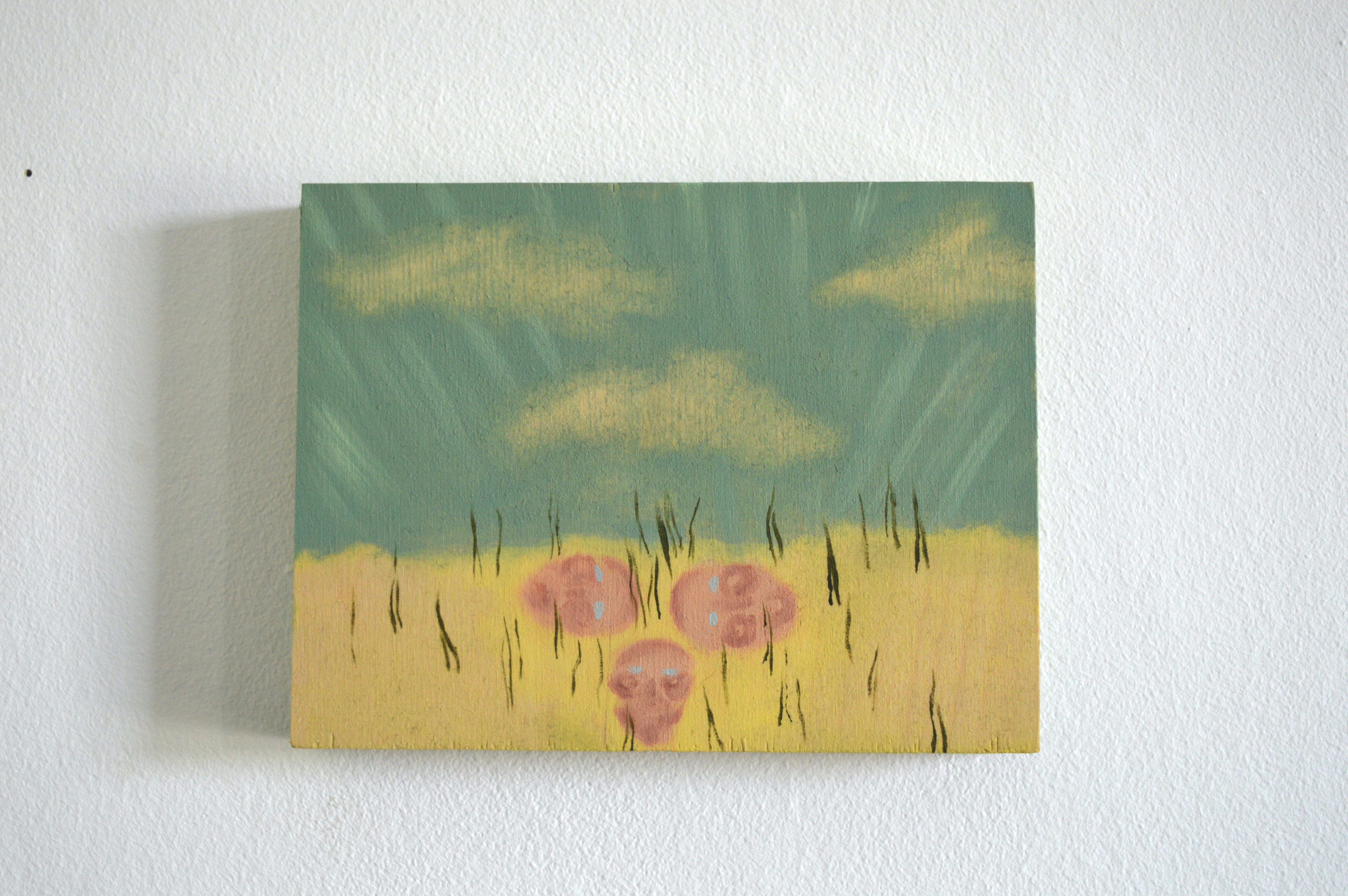 oh you've ruined it now   oil on plywood, 13 x 17 cm   Painted from a memory 