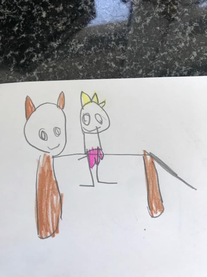 P is for Prinzessin and Pferd. Ava.