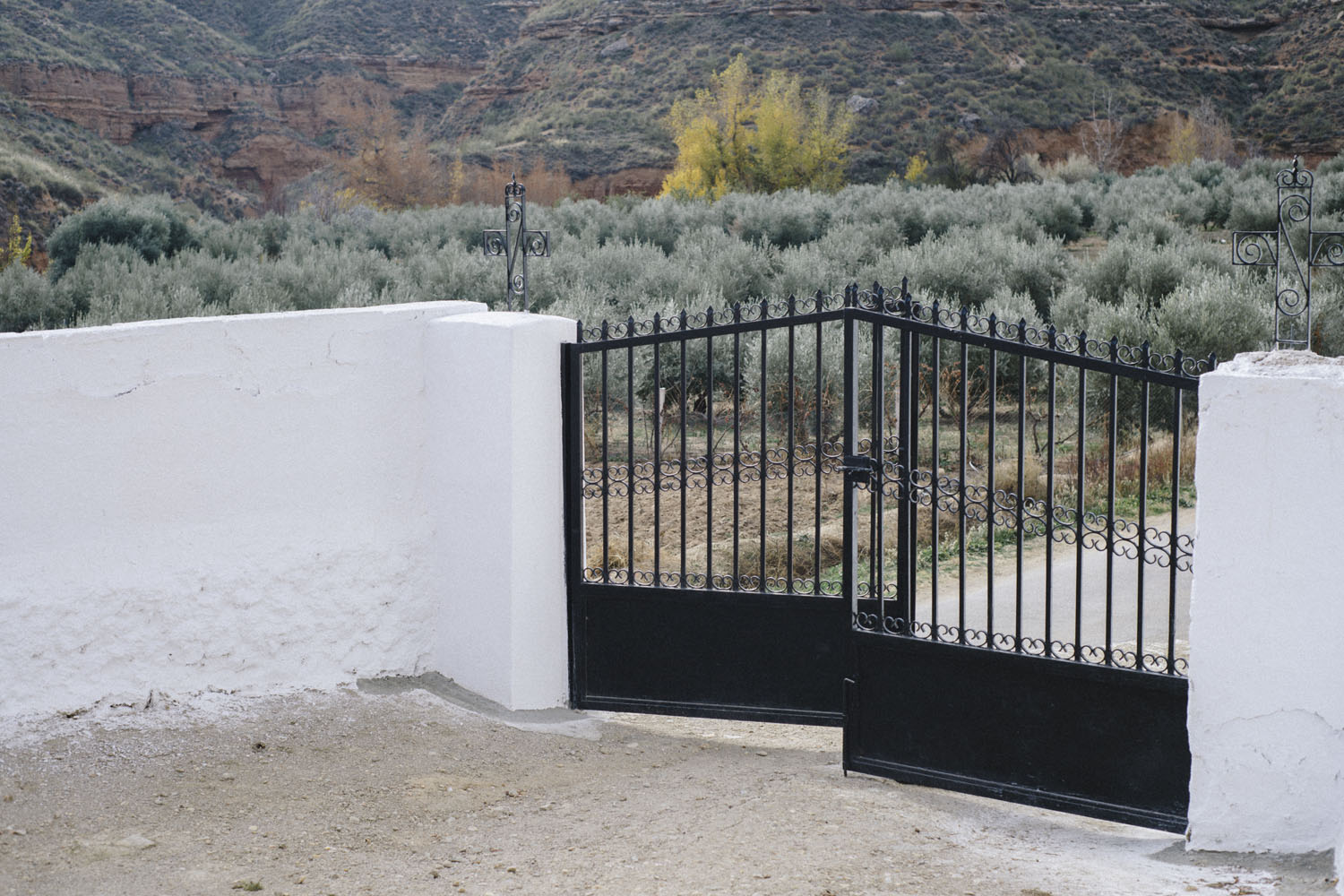 Hoya de Guadix proyecto vida muerte vida foto entrada del cementerio