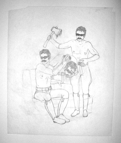 Figure Group Study, 17’X14”