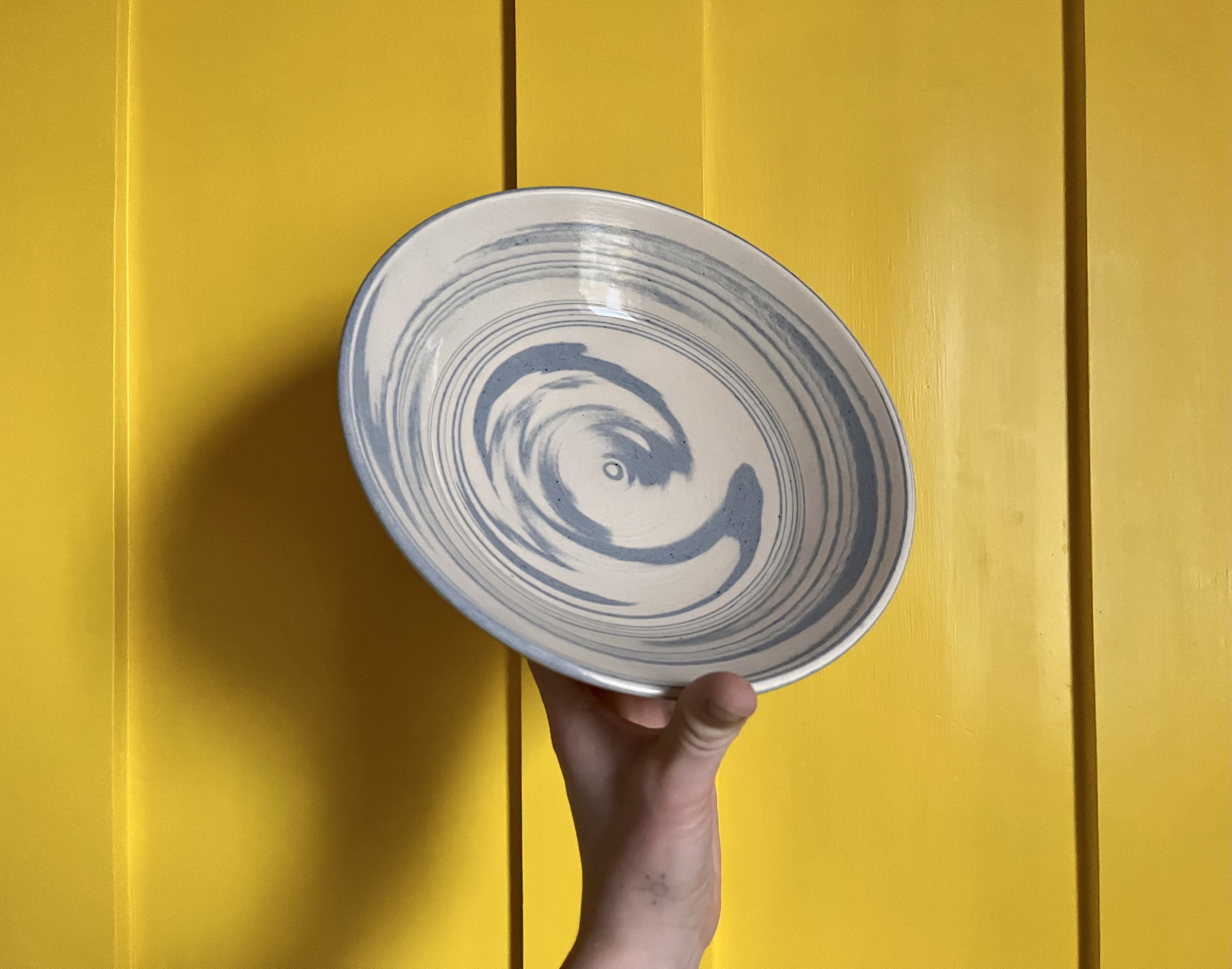 Neriage bowl, 2024, stoneware