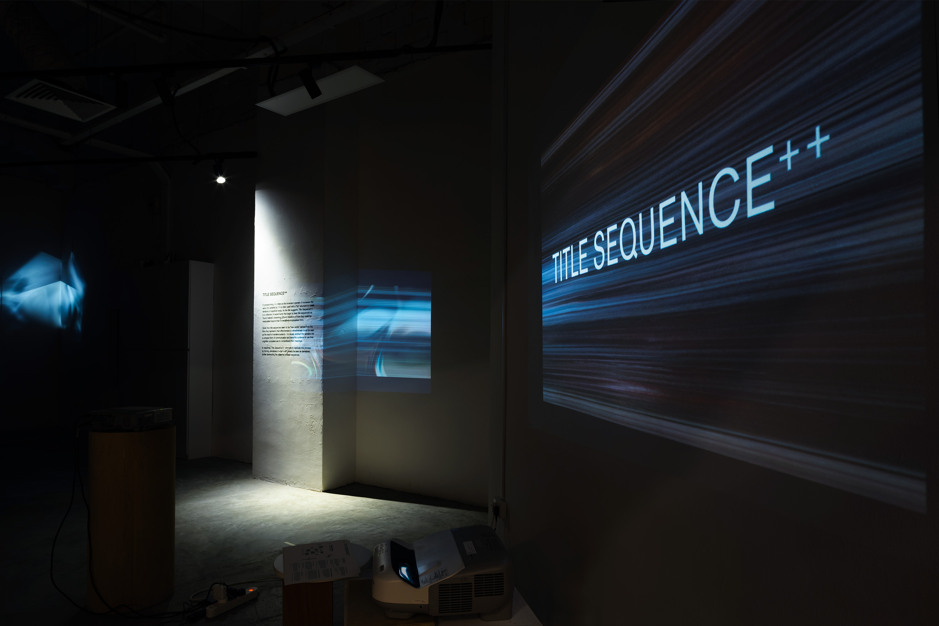 TITLE SEQUENCE++ (the installation)