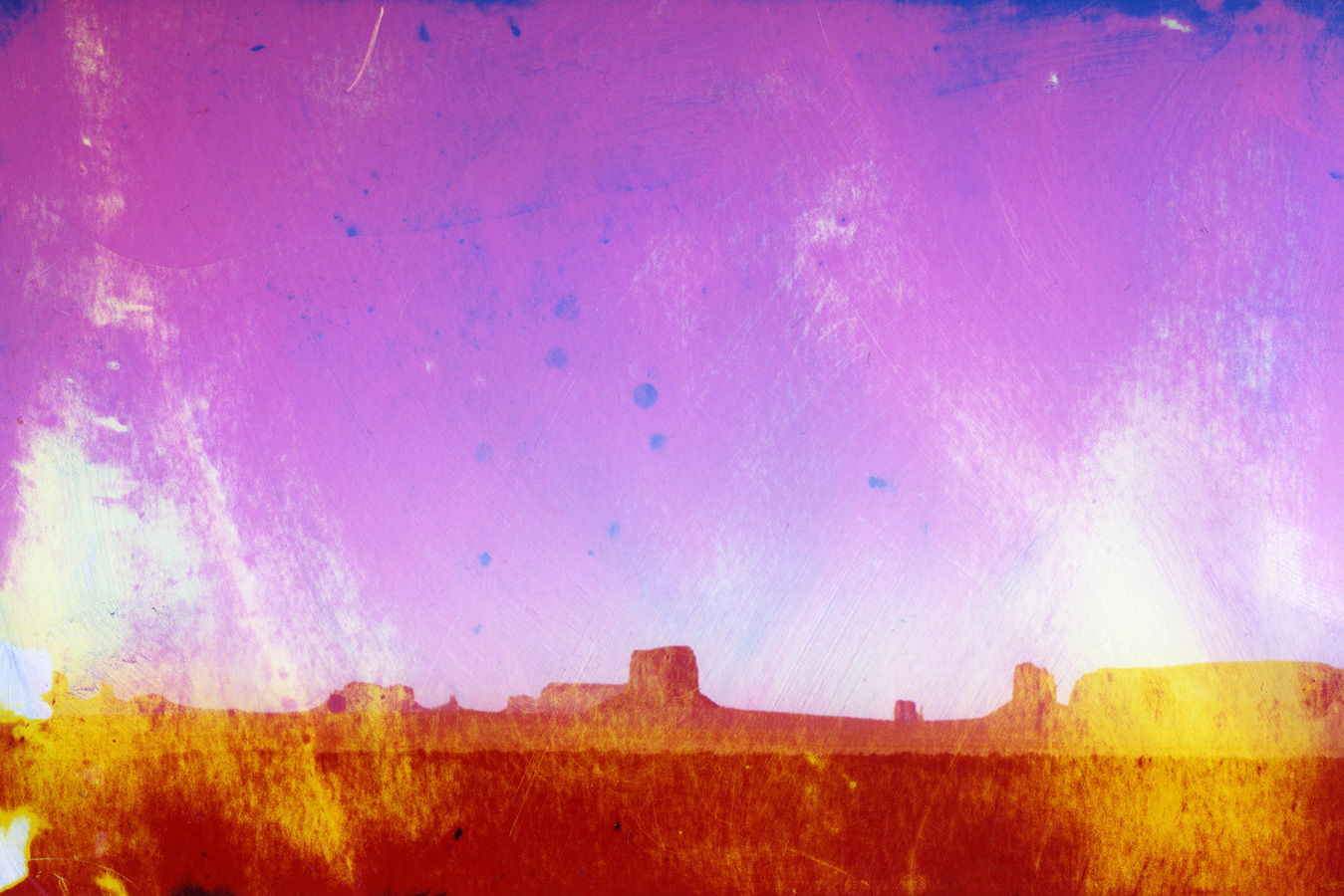 Untitled — Photograph soaked in Vanish – stain remover, (15x10 cm), 2015