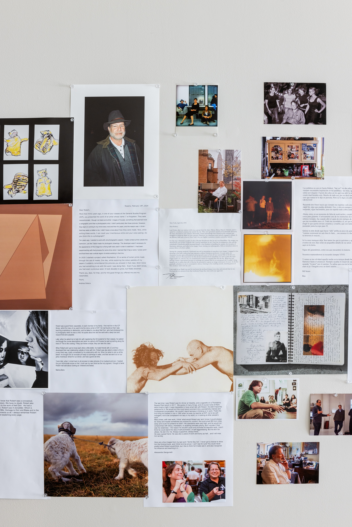 Written remembrances, snapshots and artwork contributed by friends, colleagues and students of Robert Blake 